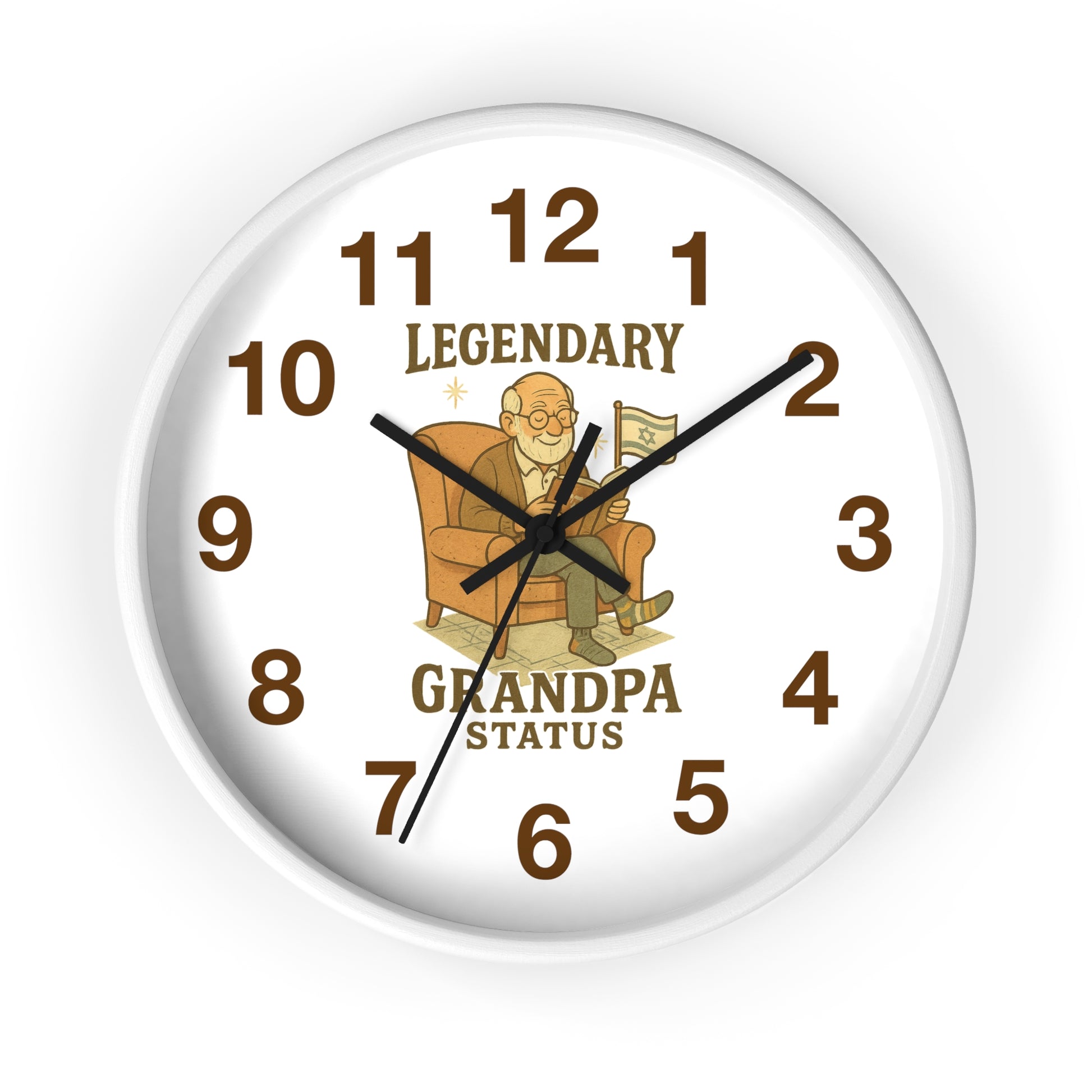 Legendary Grandpa Wall Clock - American Zionist