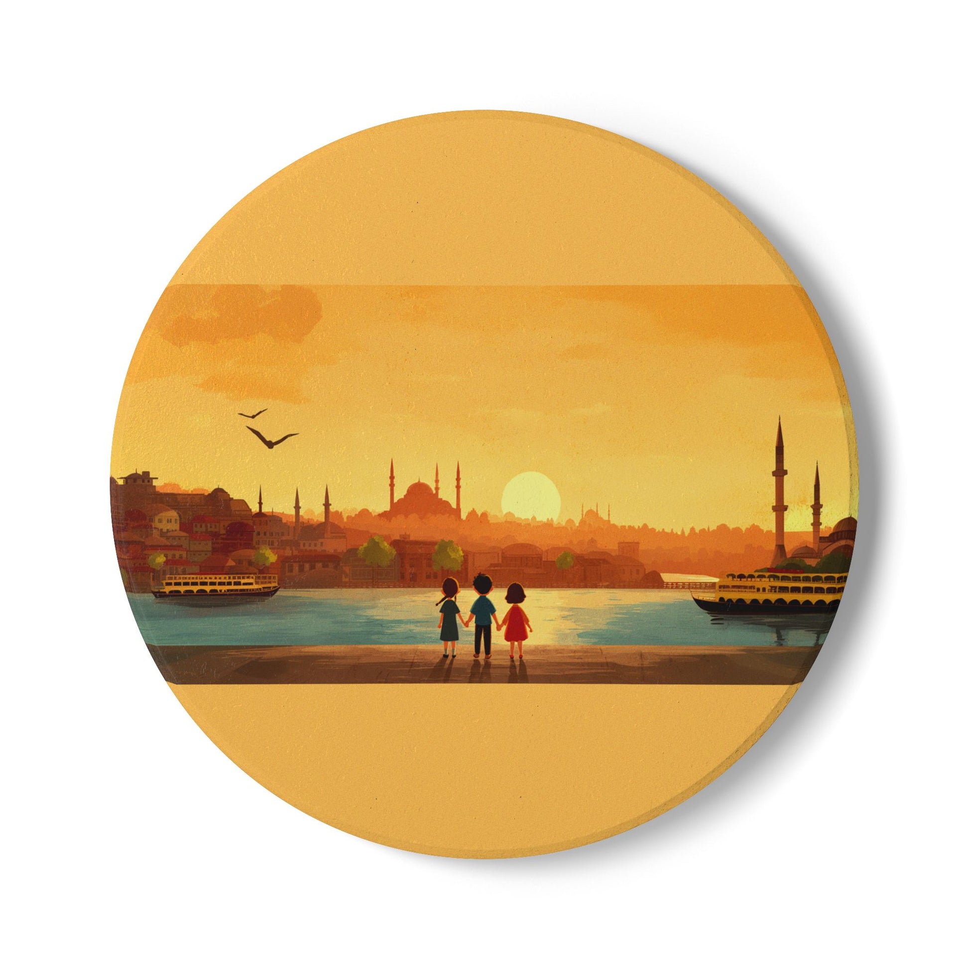 Kids by the Bay Ceramic Coaster - American Zionist