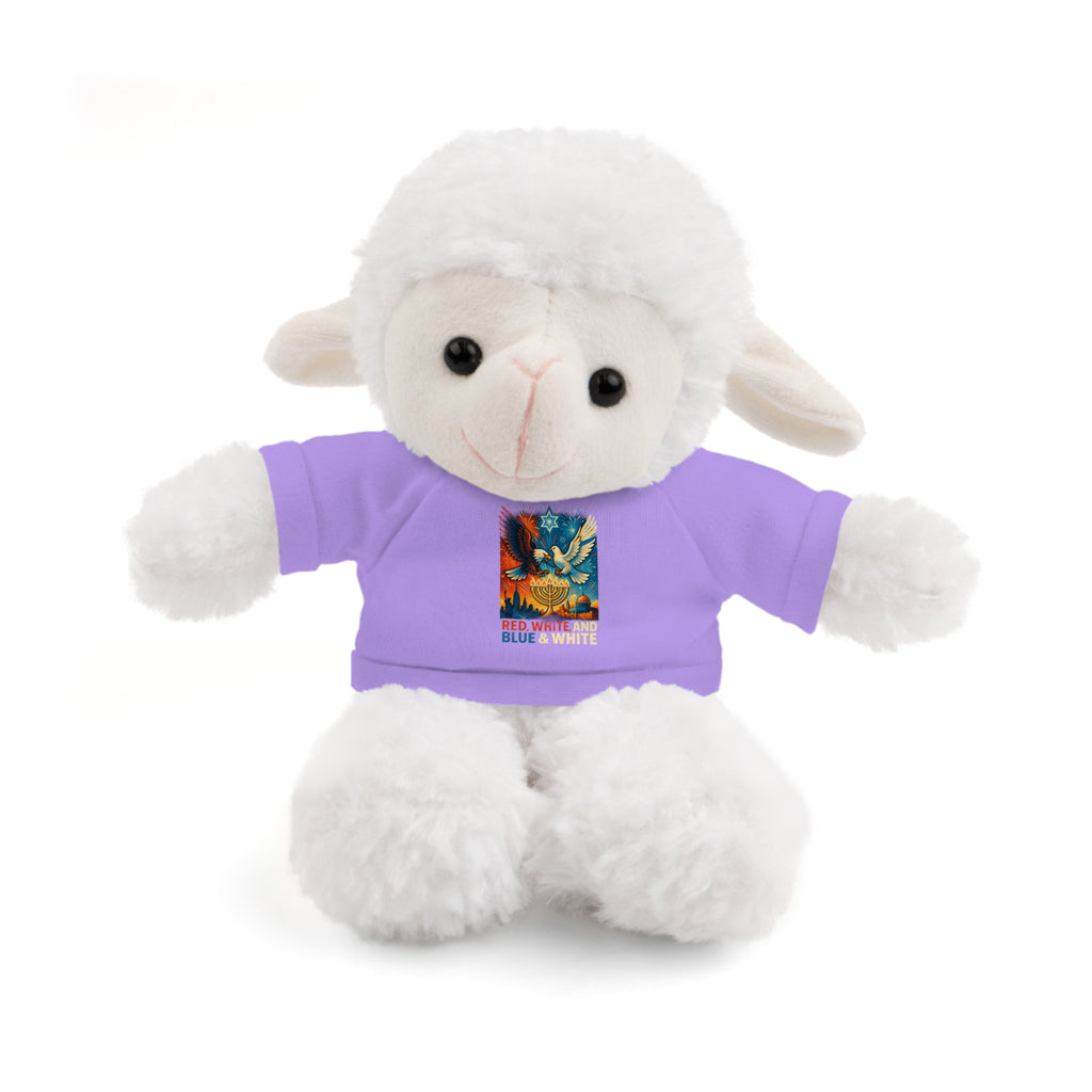 Red White and Blue Stuffed Animals with Tee - American Zionist