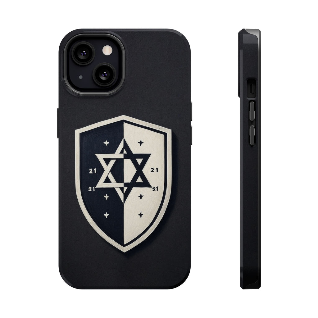 Black and White Shield Magnetic Tough Cases - American Zionist