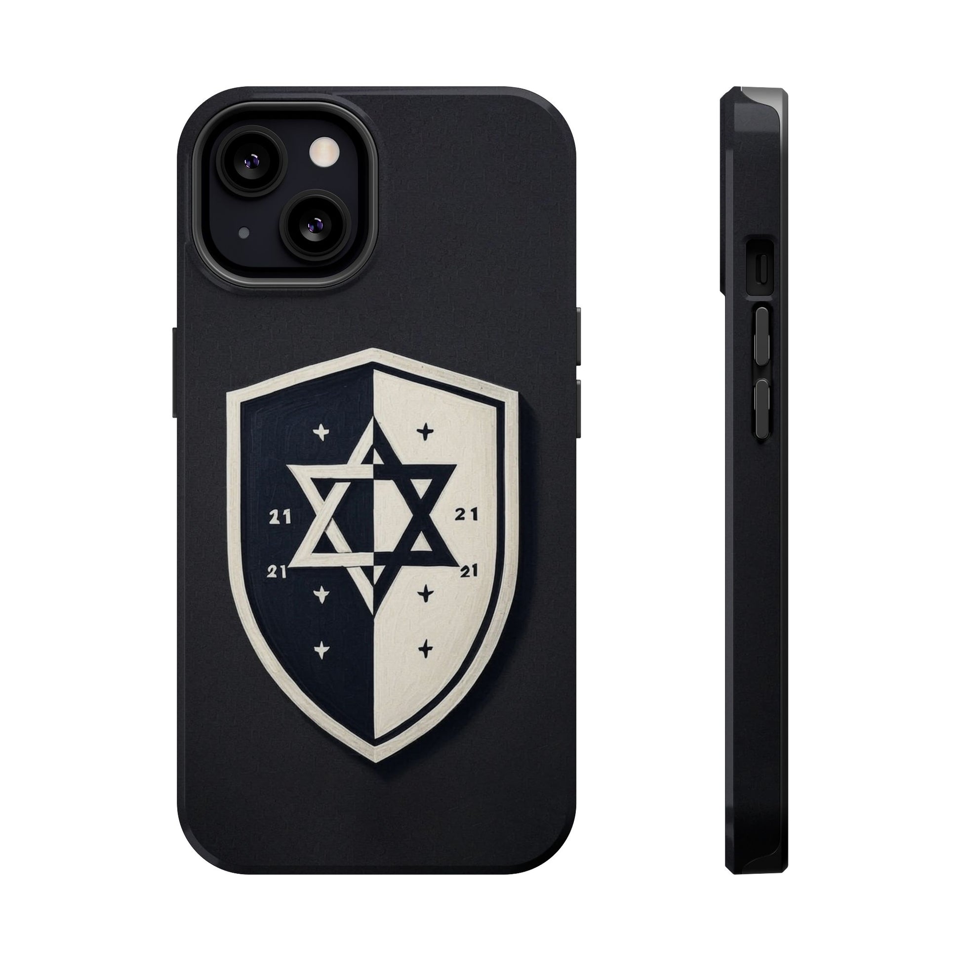 Black and White Shield Magnetic Tough Cases - American Zionist