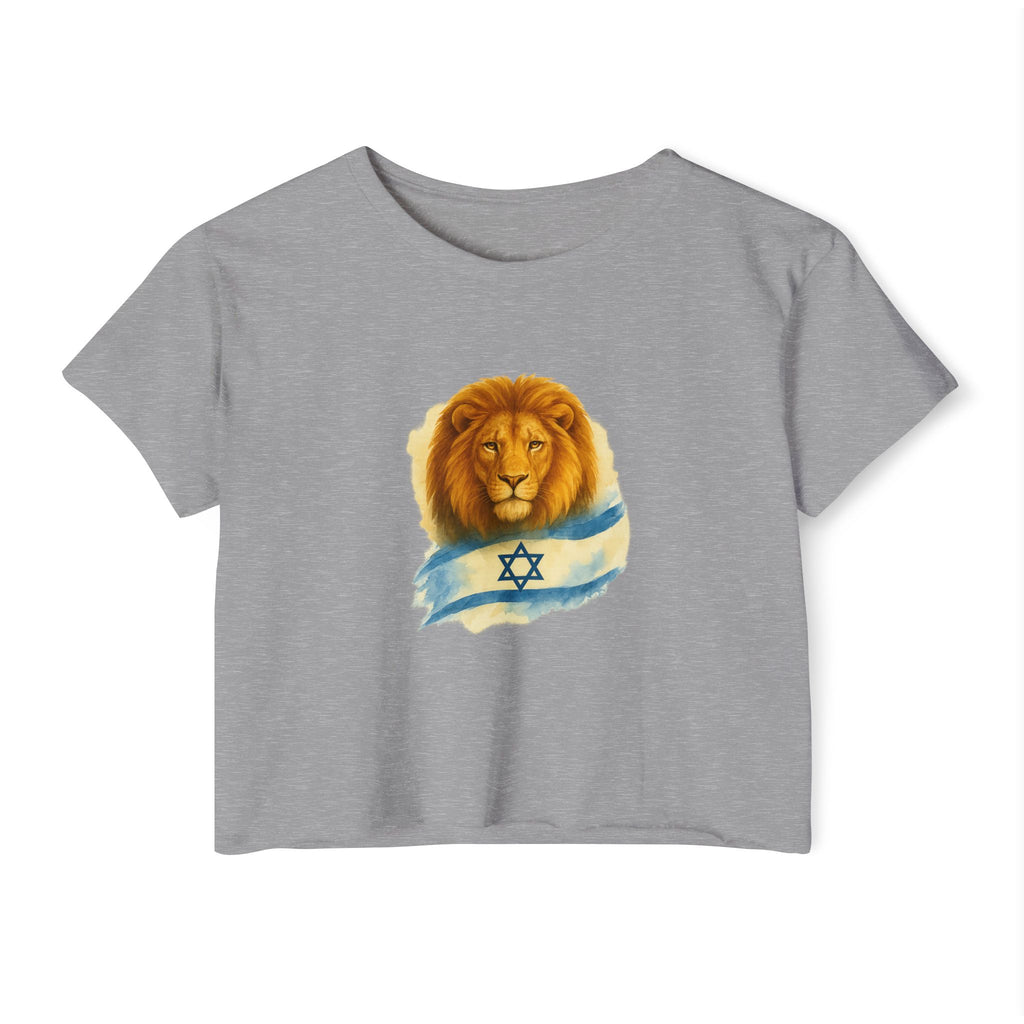 Lion Of Israel Women's Festival Crop Top - American Zionist