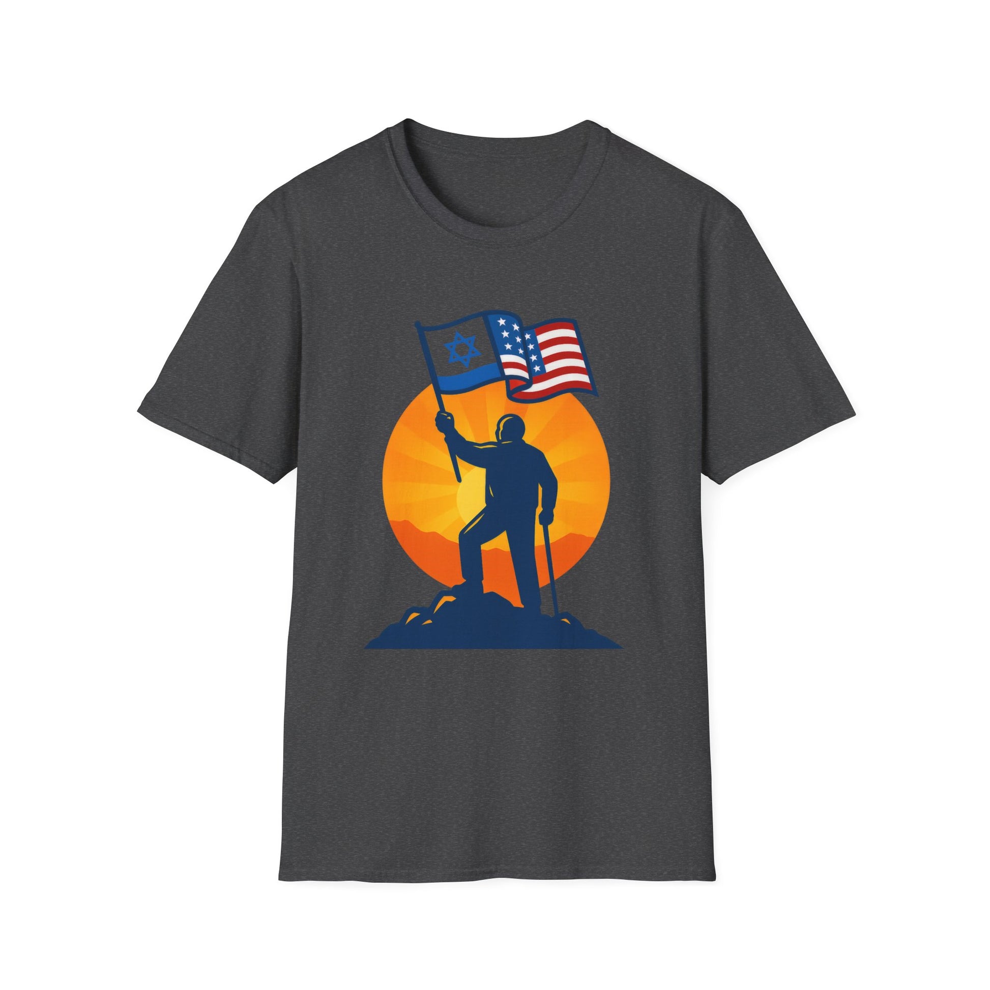 Grandpa Stands for Freedom Softstyle T-Shirt - American Zionist