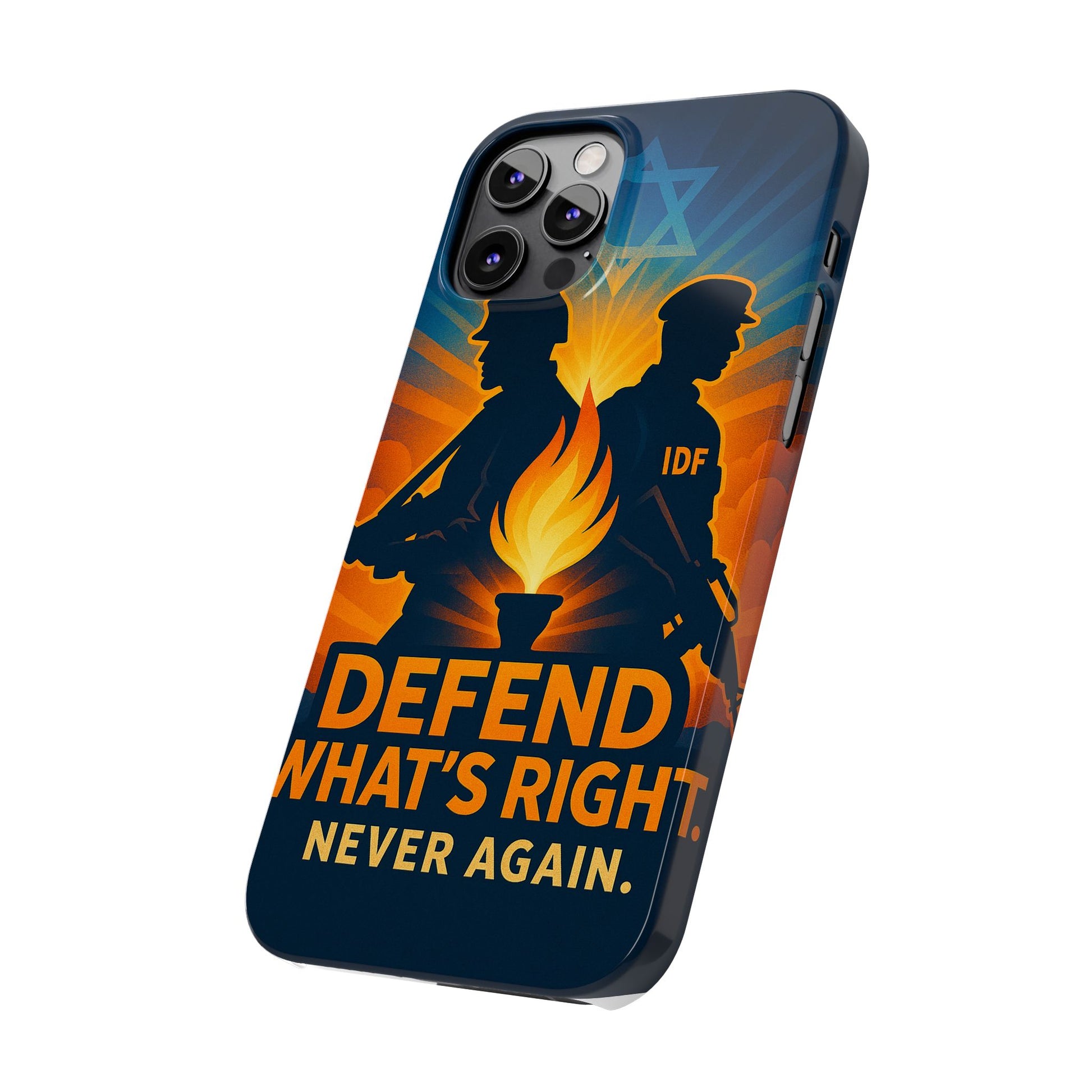 Defend What's Right Slim Phone Cases - American Zionist