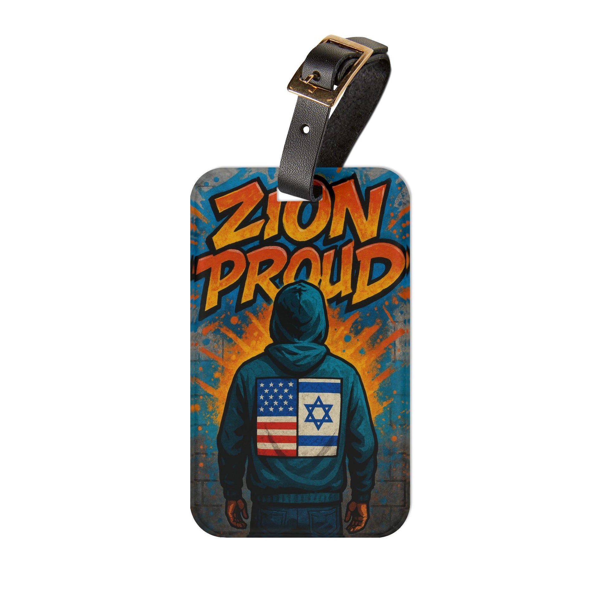 Zion Proud Luggage Tag - American Zionist