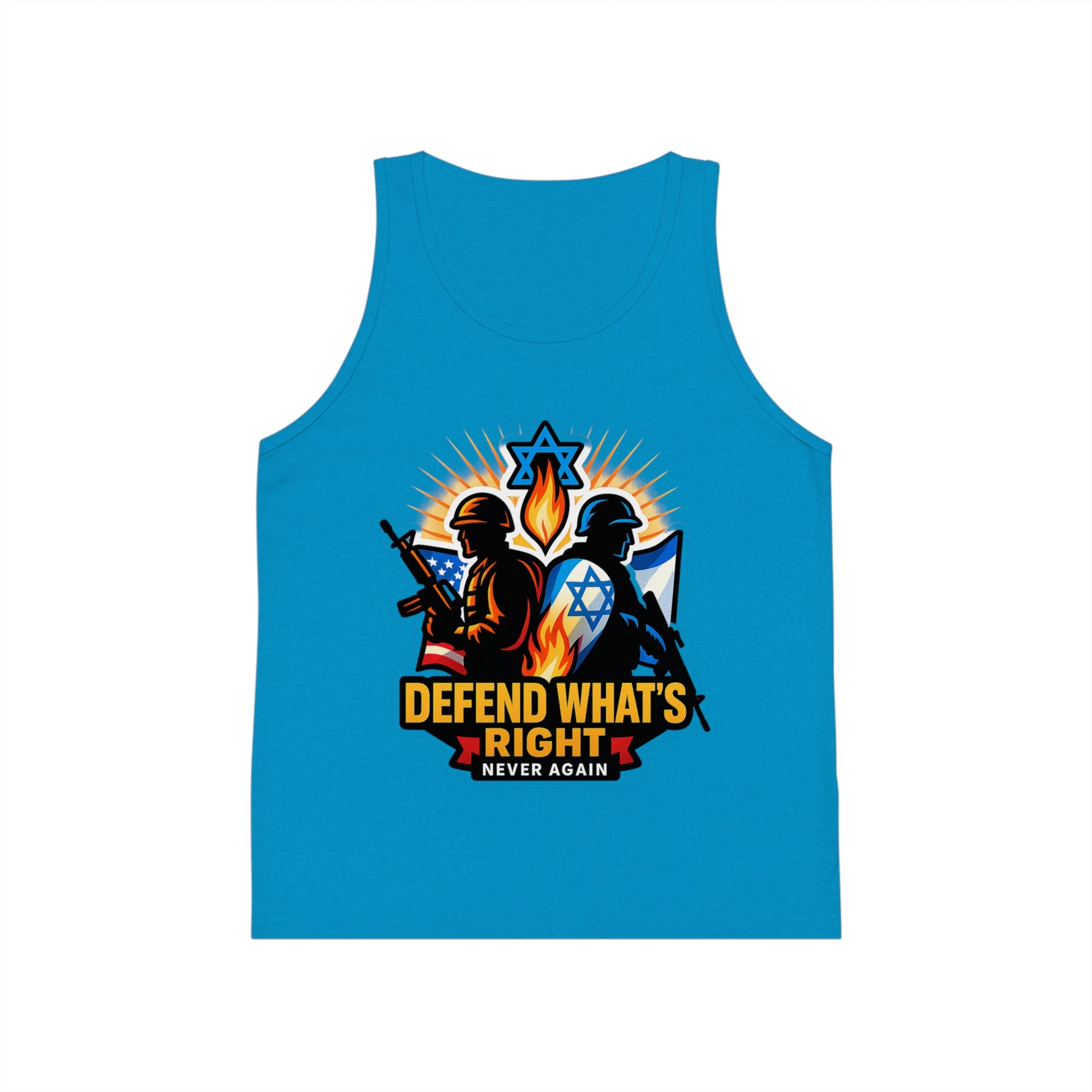 Defend What's Right Kids Jersey Tank Top - American Zionist