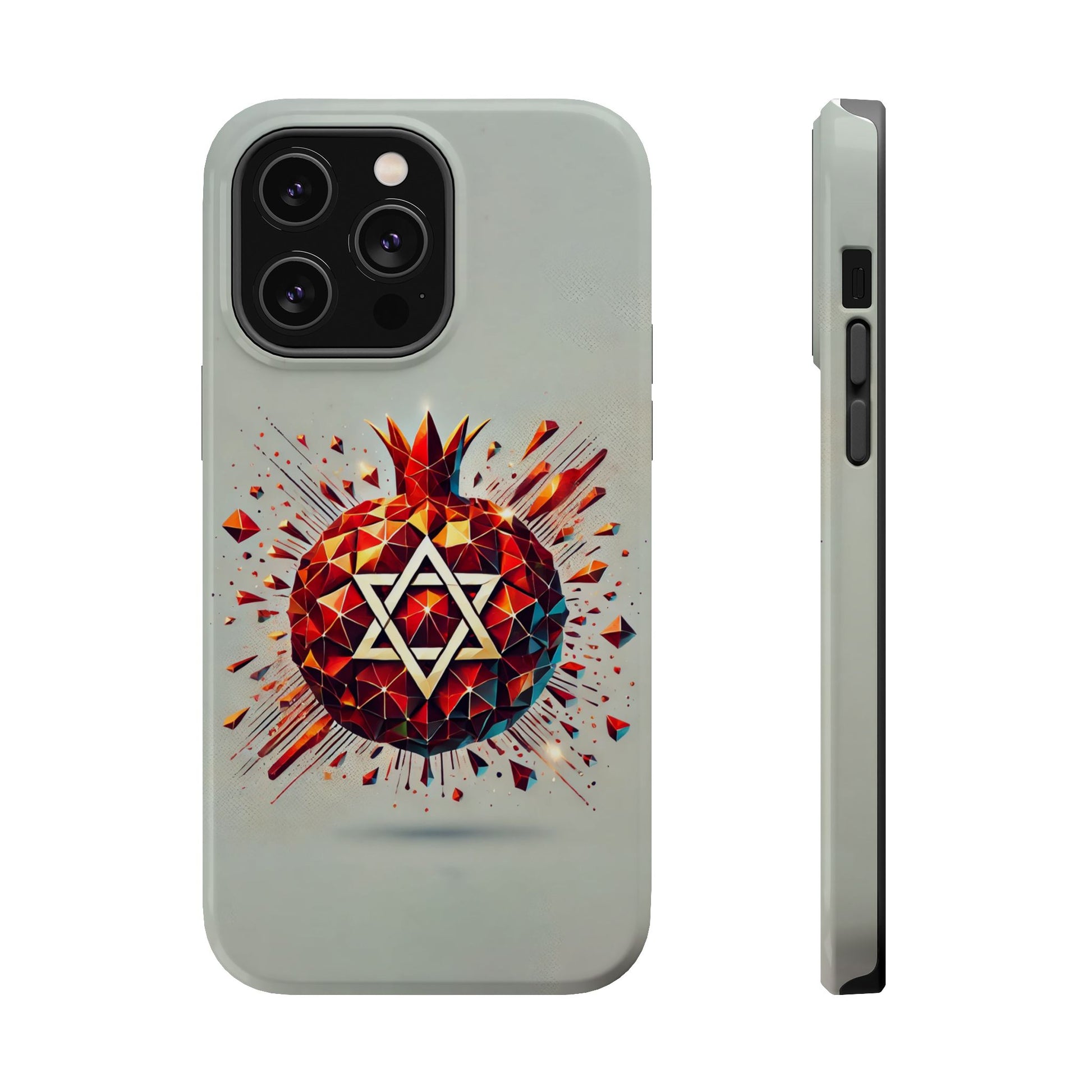 Pomegranate Star of David Magnetic Tough Cases - American Zionist