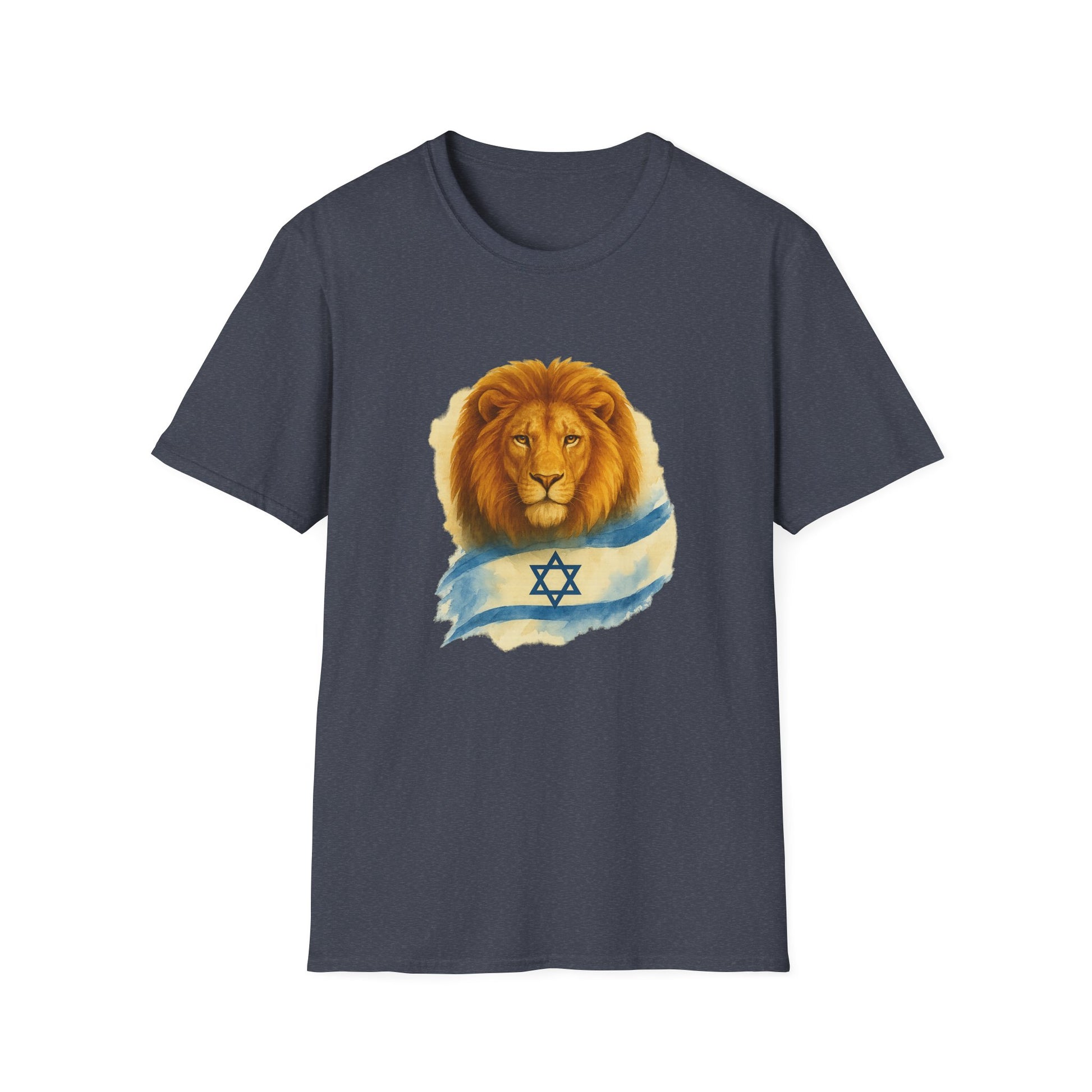 Lion Of Israel Unisex Softstyle T-Shirt - American Zionist