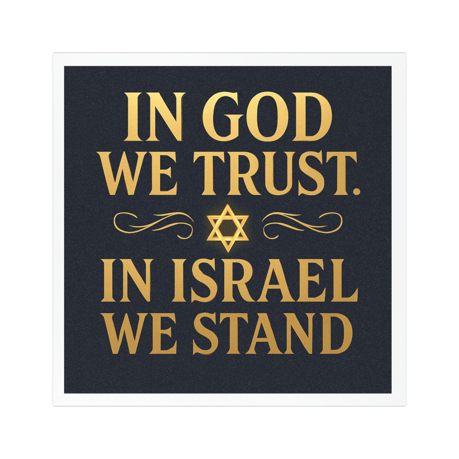 In God We Trust, With Israel We Stand Car Magnets - American Zionist