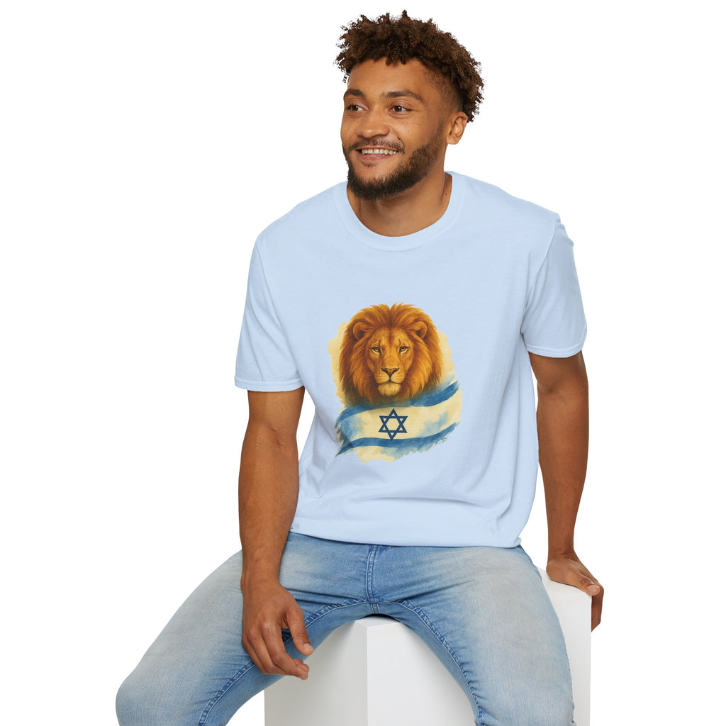 Lion Of Israel Unisex Softstyle T-Shirt - American Zionist