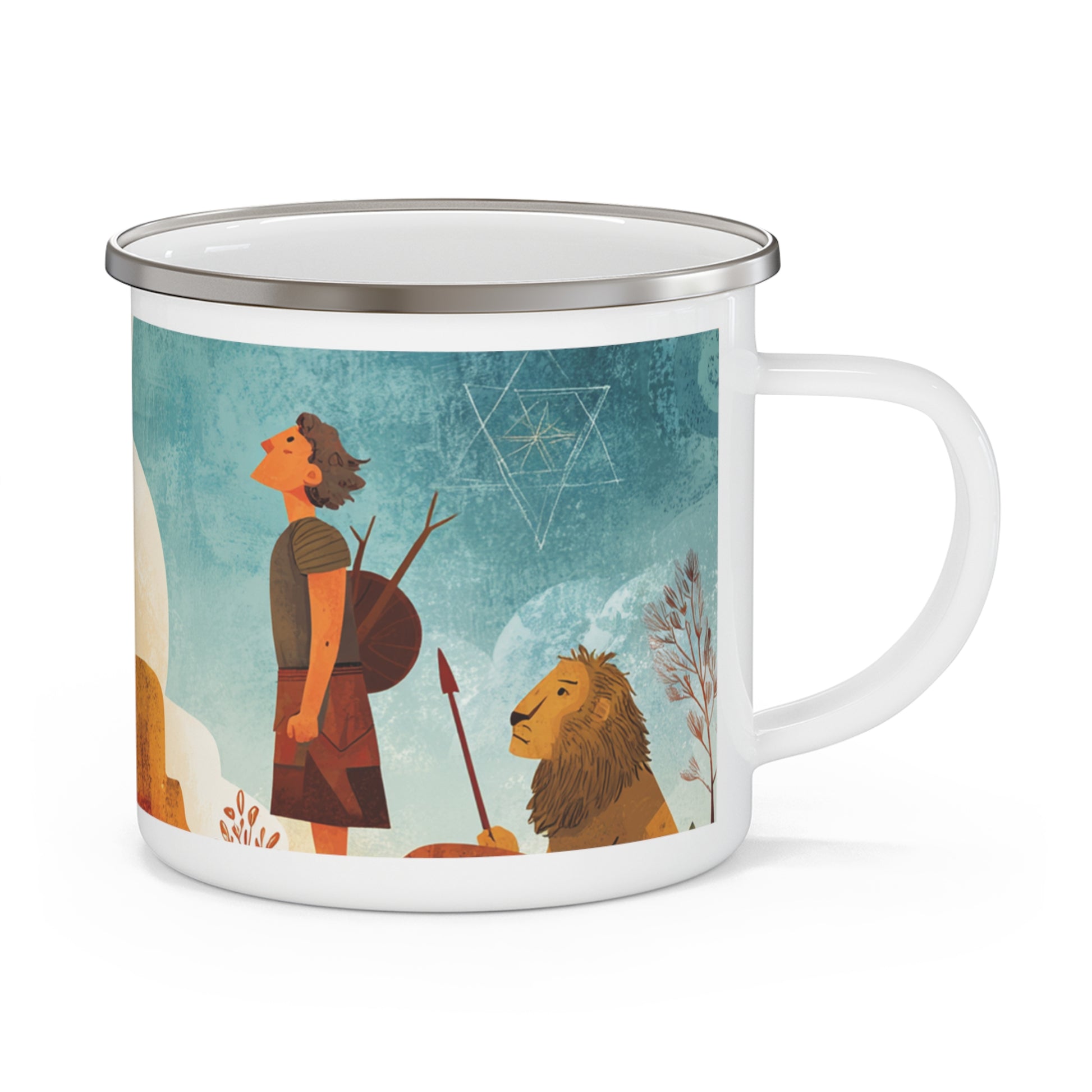 Jerusalem Adventurer Enamel Camping Mug - American Zionist