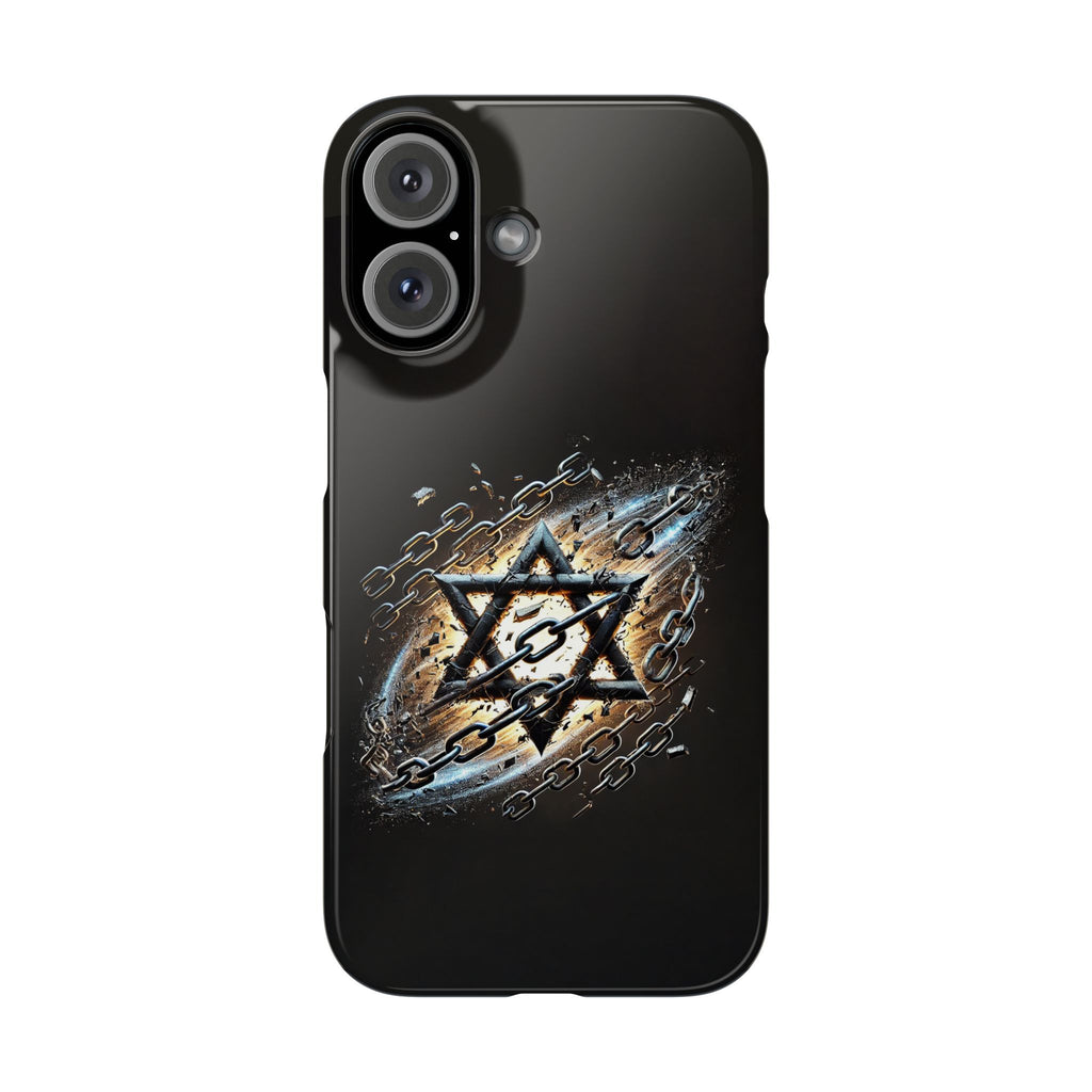 Galaxy Star of David Slim Phone Cases - American Zionist