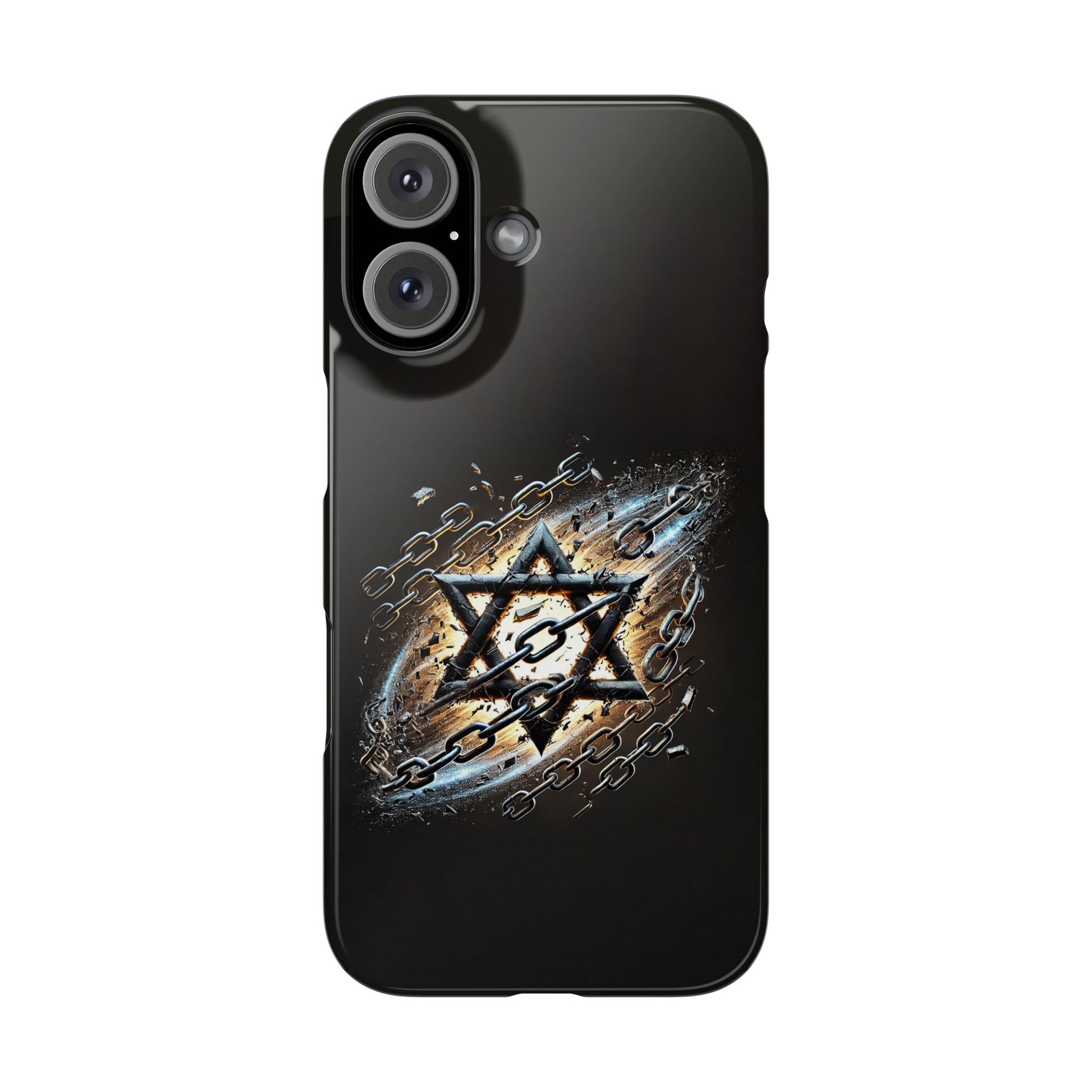 Galaxy Star of David Slim Phone Cases - American Zionist