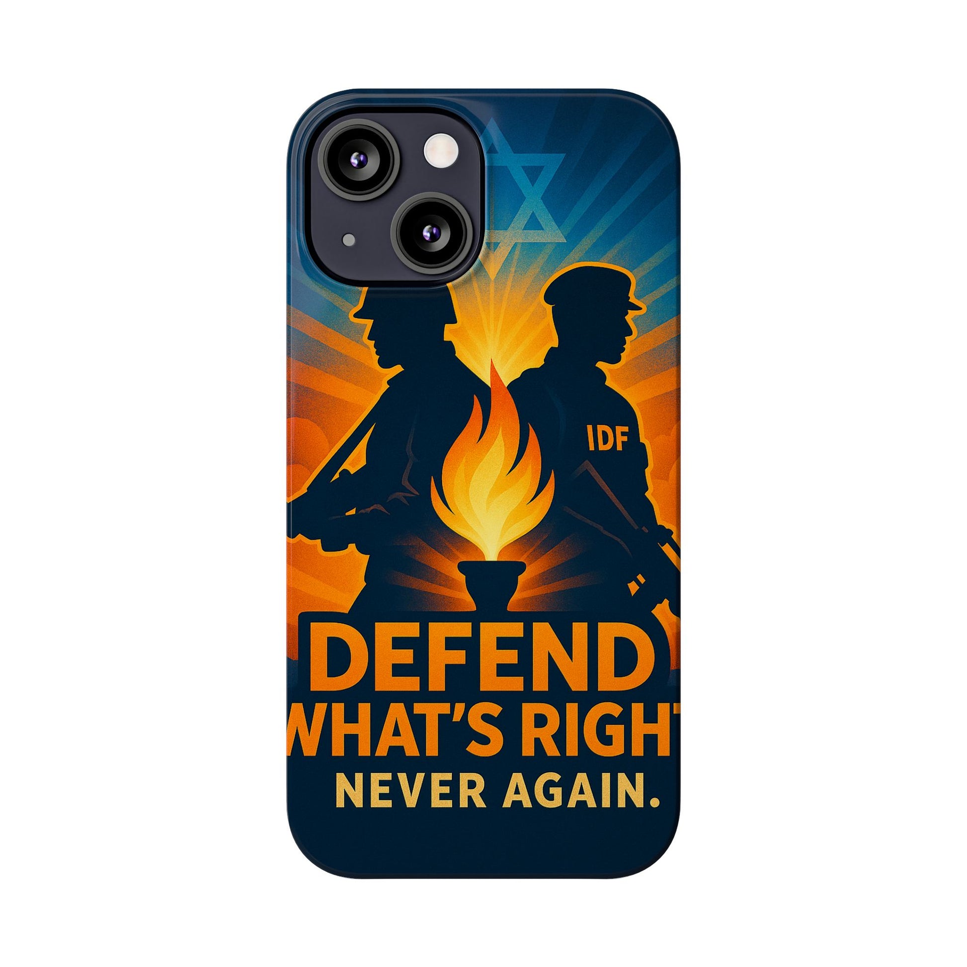 Defend What's Right Slim Phone Cases - American Zionist
