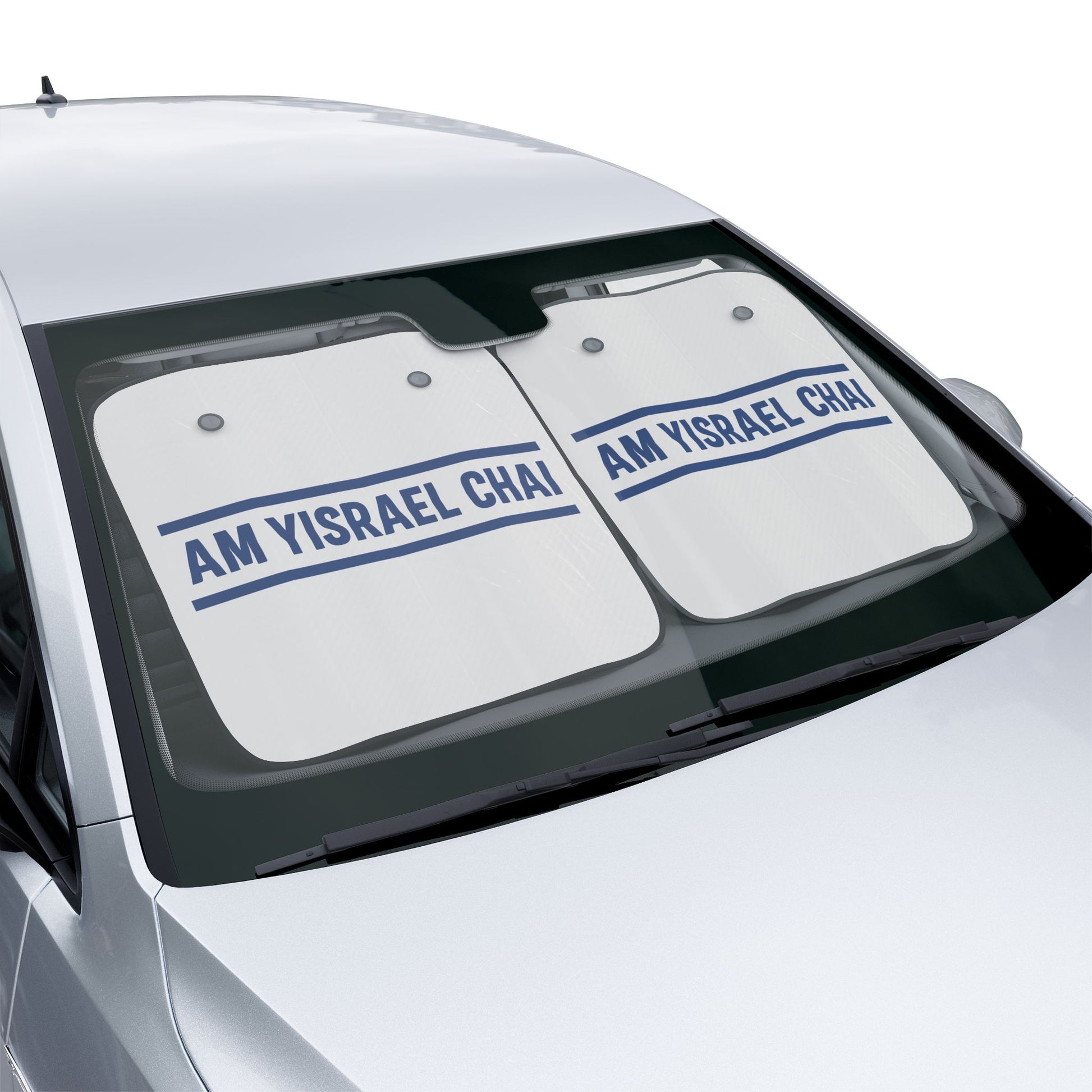 Chai Bar Wordmark Car Sun Shades - American Zionist