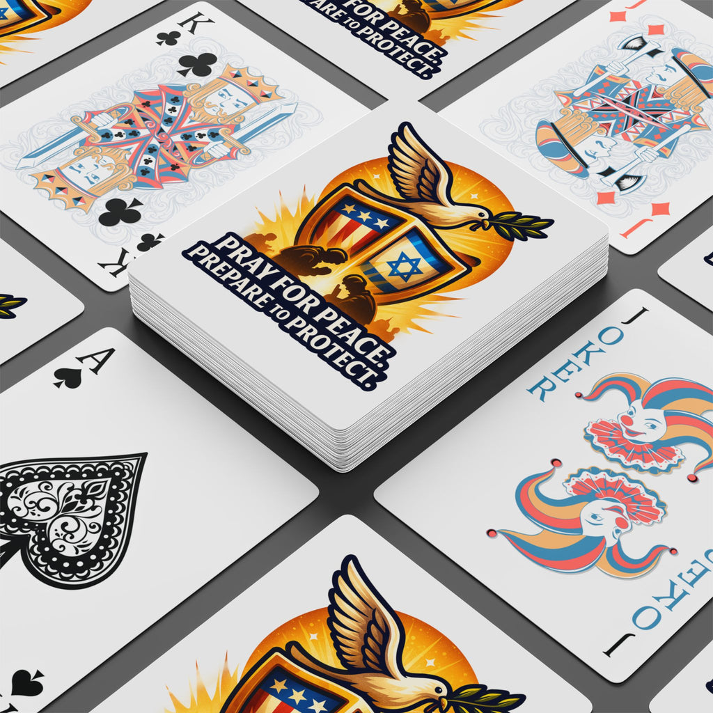 Pray For Peace Poker Playing Cards - American Zionist
