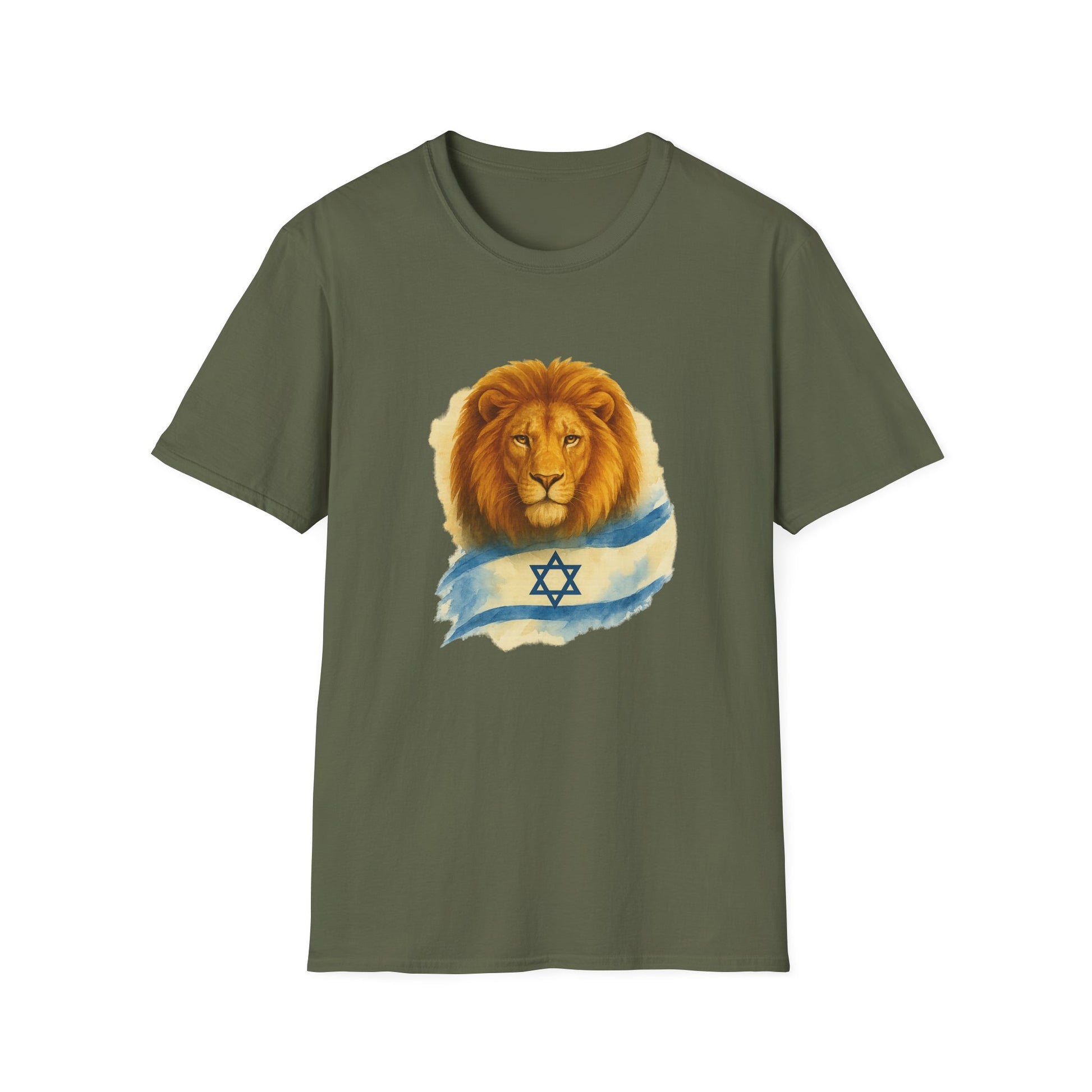 Lion Of Israel Unisex Softstyle T-Shirt - American Zionist