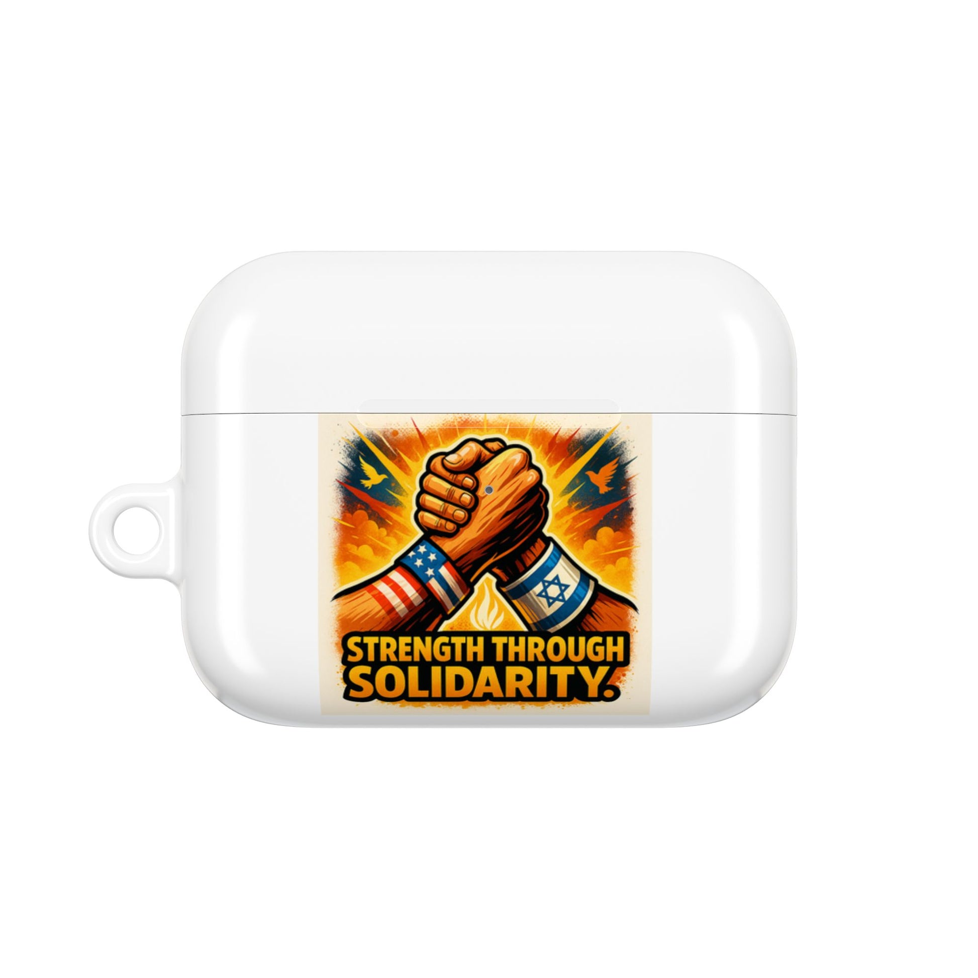 Strength Through Solidarity AirPod Cases - American Zionist