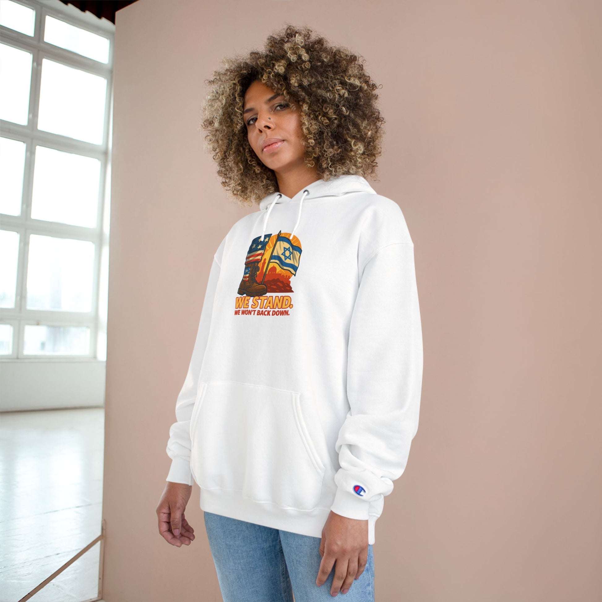 We Stand Champion Hoodie - American Zionist