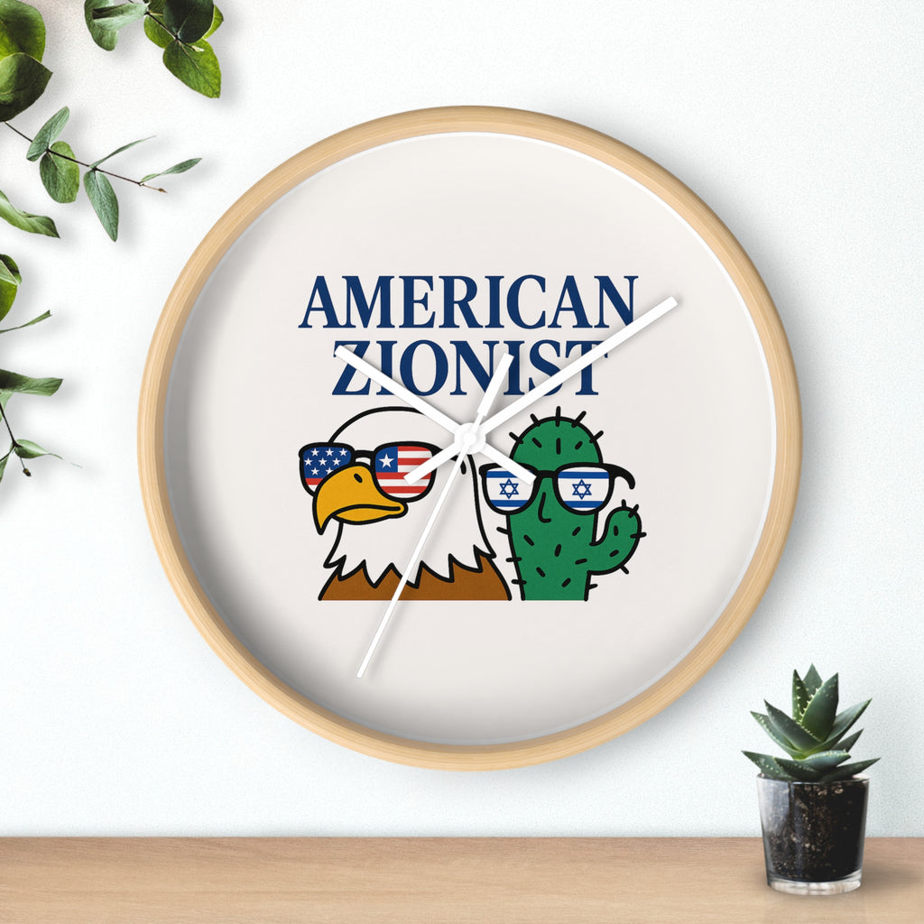 American Zionist Bros Wall Clock - American Zionist