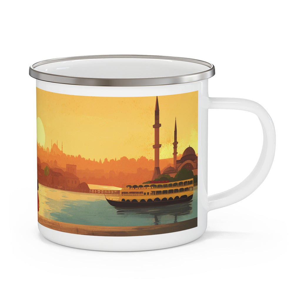 Kids by the Bay Enamel Camping Mug - American Zionist