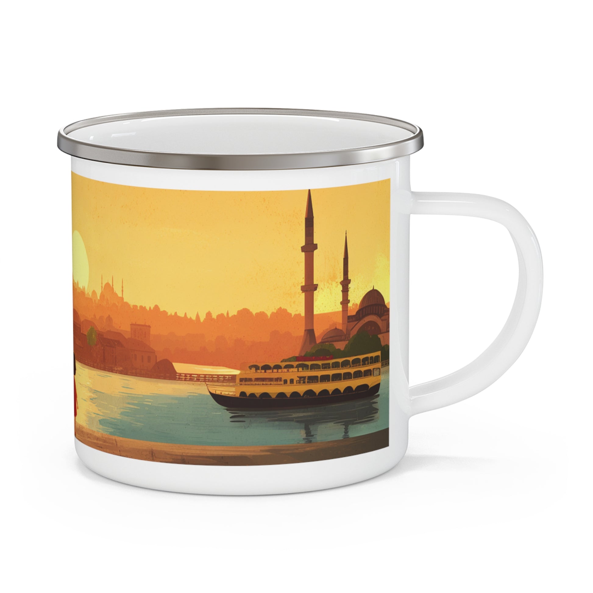 Kids by the Bay Enamel Camping Mug - American Zionist