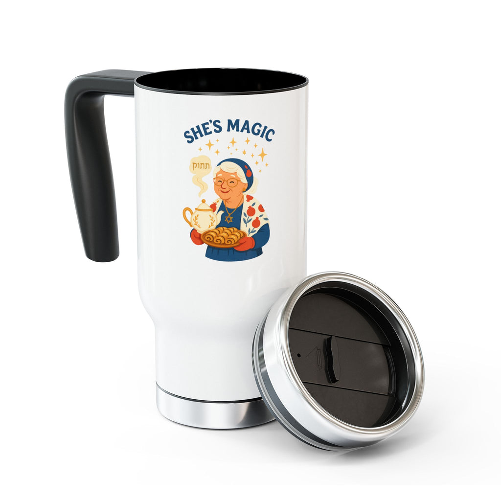 Grandma Magic Travel Mug with Handle 14oz - American Zionist