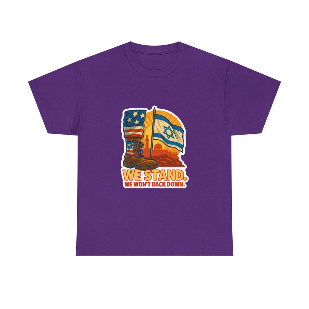 We Stand Unisex Heavy Cotton Tee - American Zionist