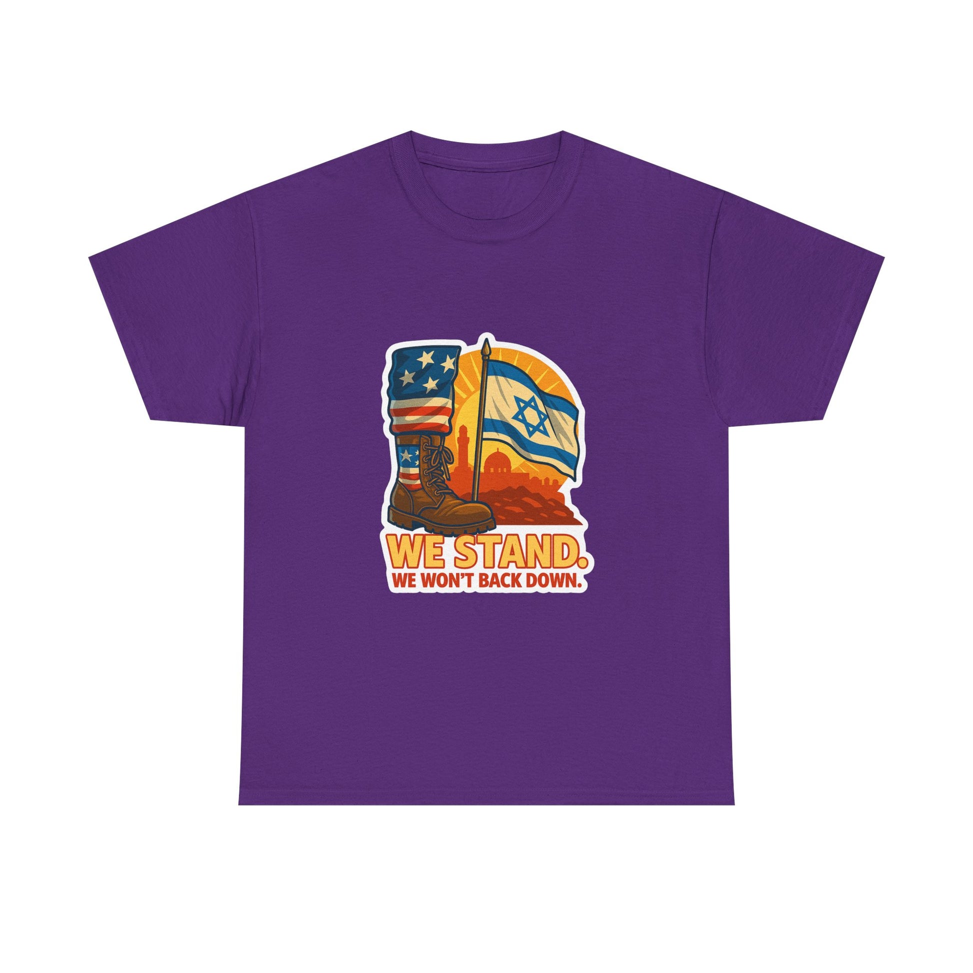 We Stand Unisex Heavy Cotton Tee - American Zionist