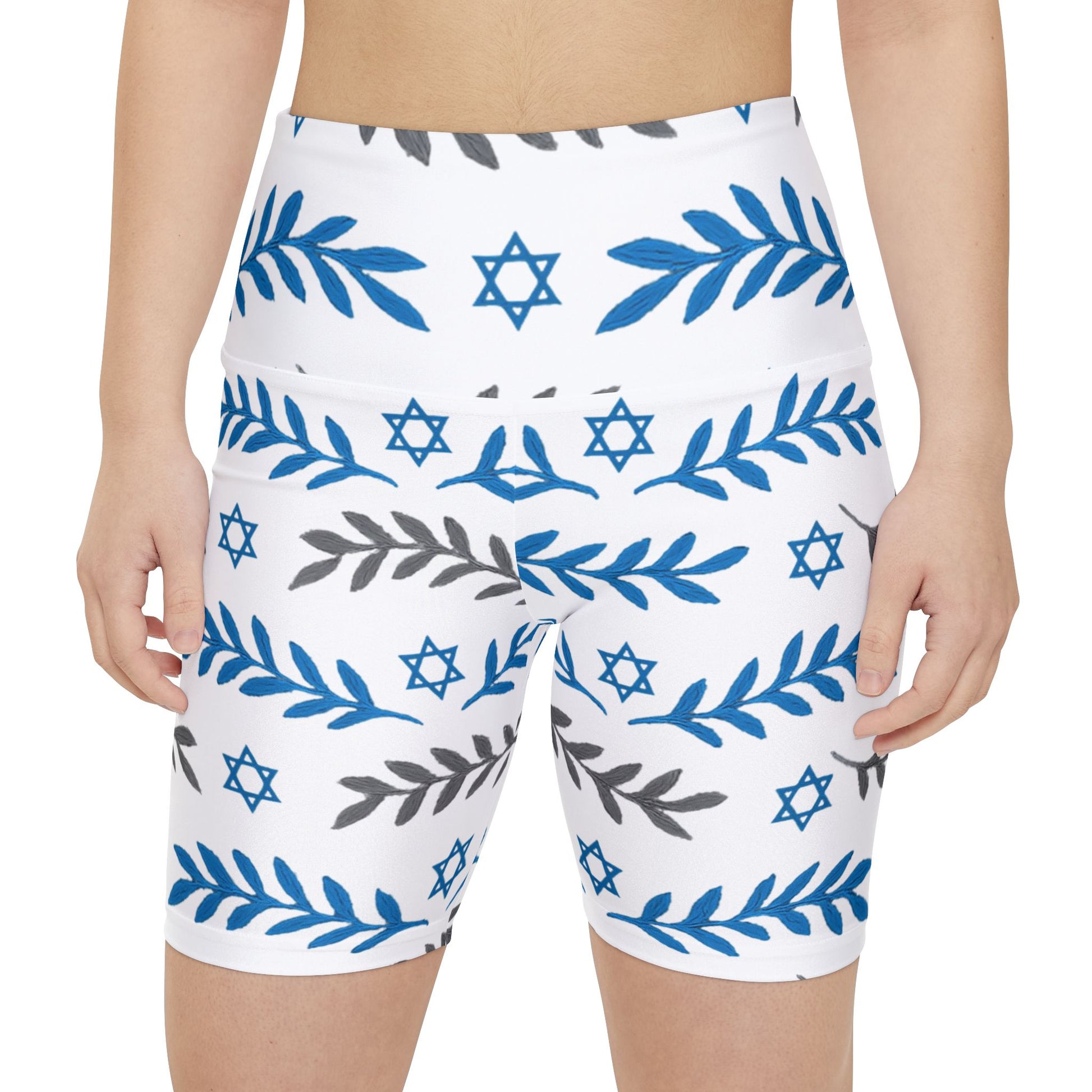 Olive and Shield Women's Workout Shorts (AOP) - American Zionist