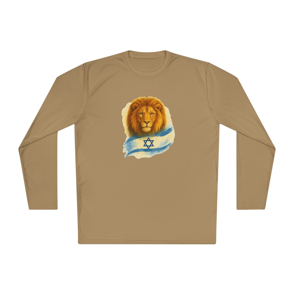 Lion Of Israel Unisex Lightweight Long Sleeve Tee - American Zionist