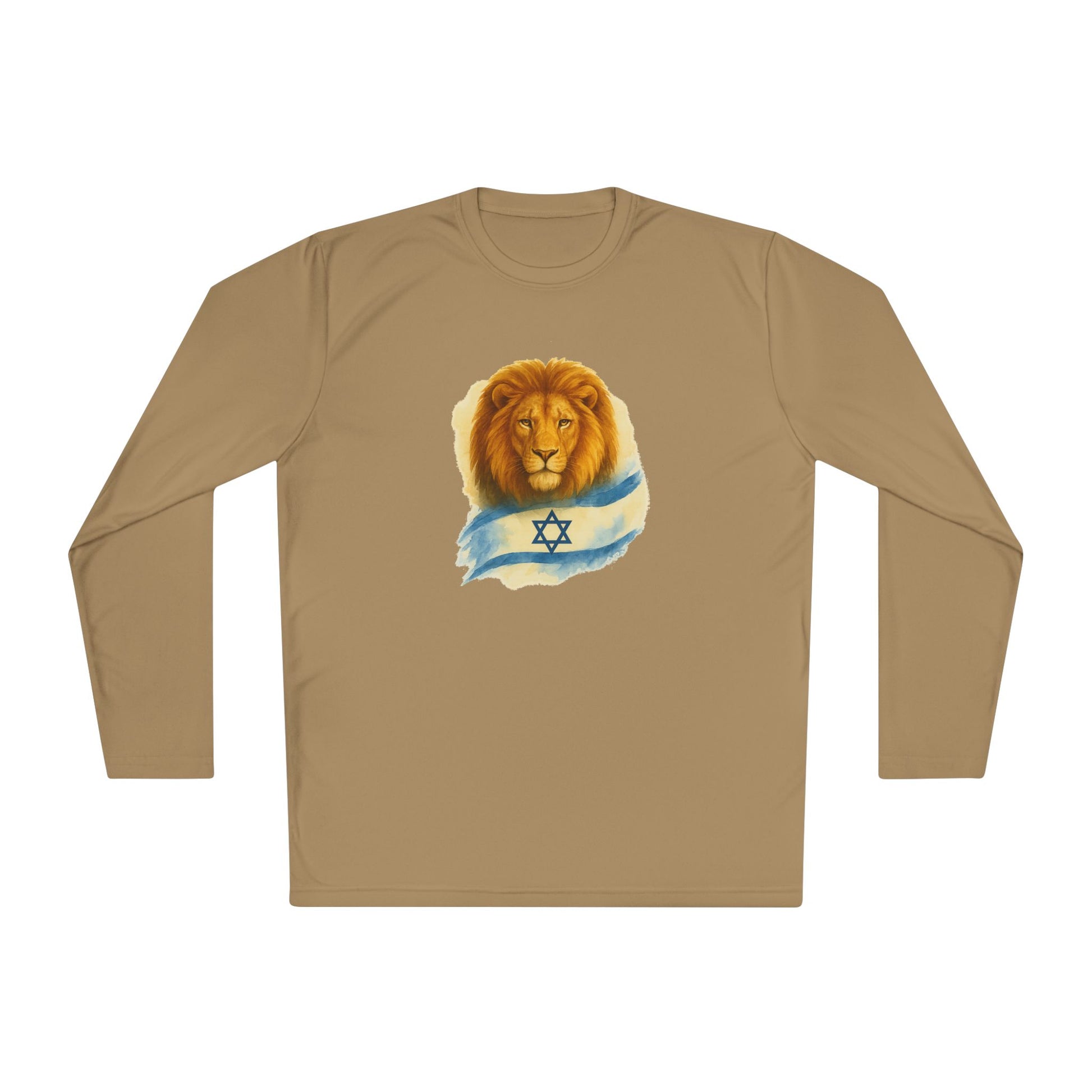 Lion Of Israel Unisex Lightweight Long Sleeve Tee - American Zionist