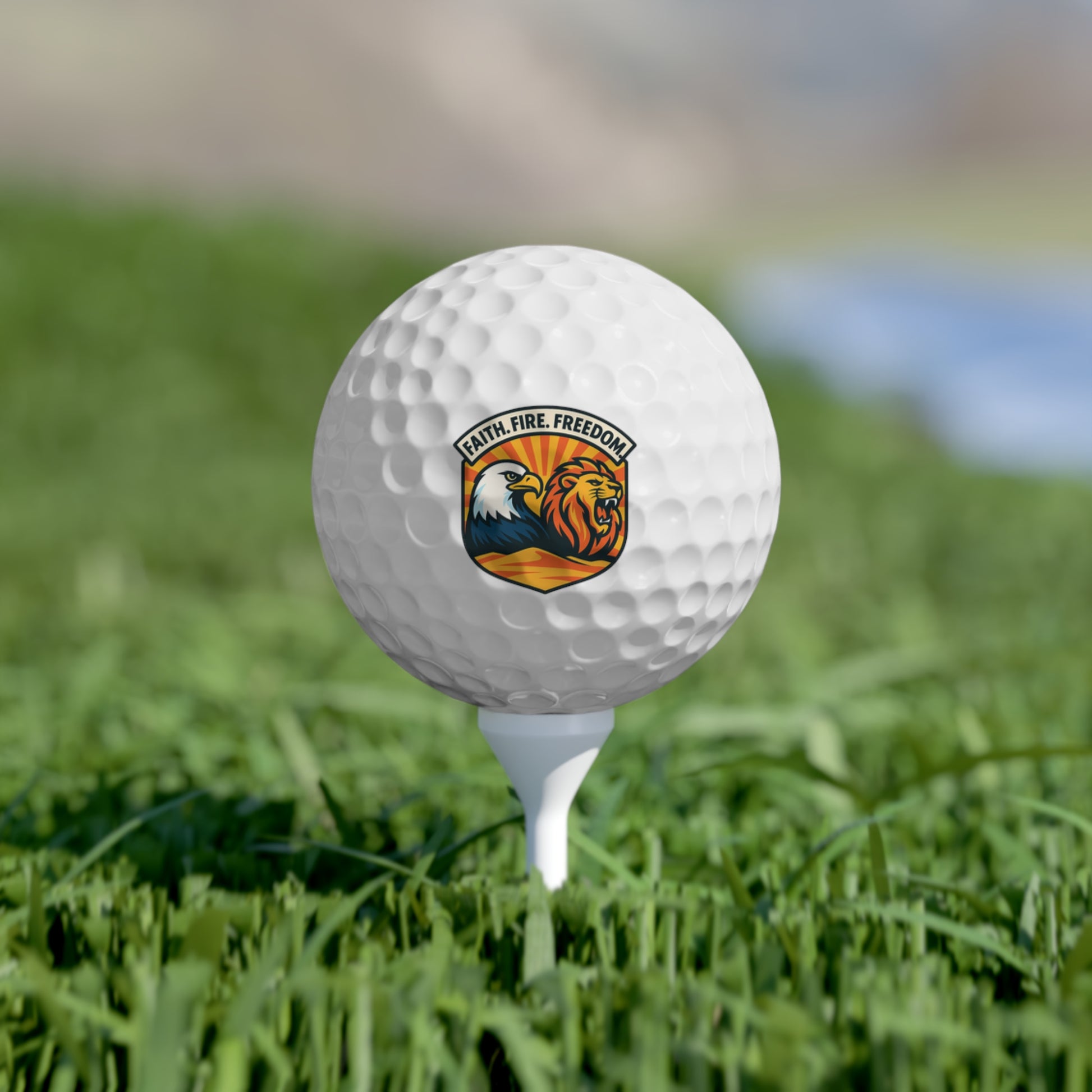 Lions Eagles Rise Golf Balls, 6pcs - American Zionist