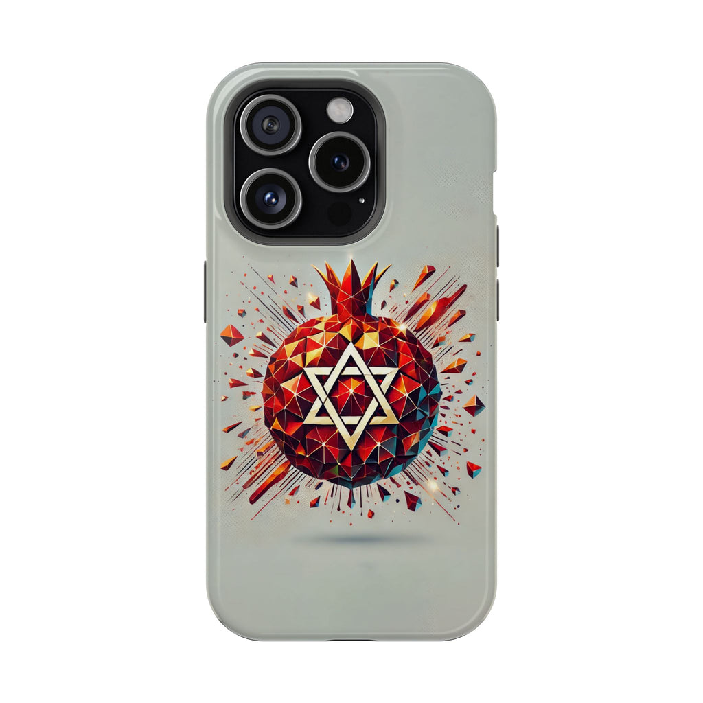 Pomegranate Star of David Magnetic Tough Cases - American Zionist