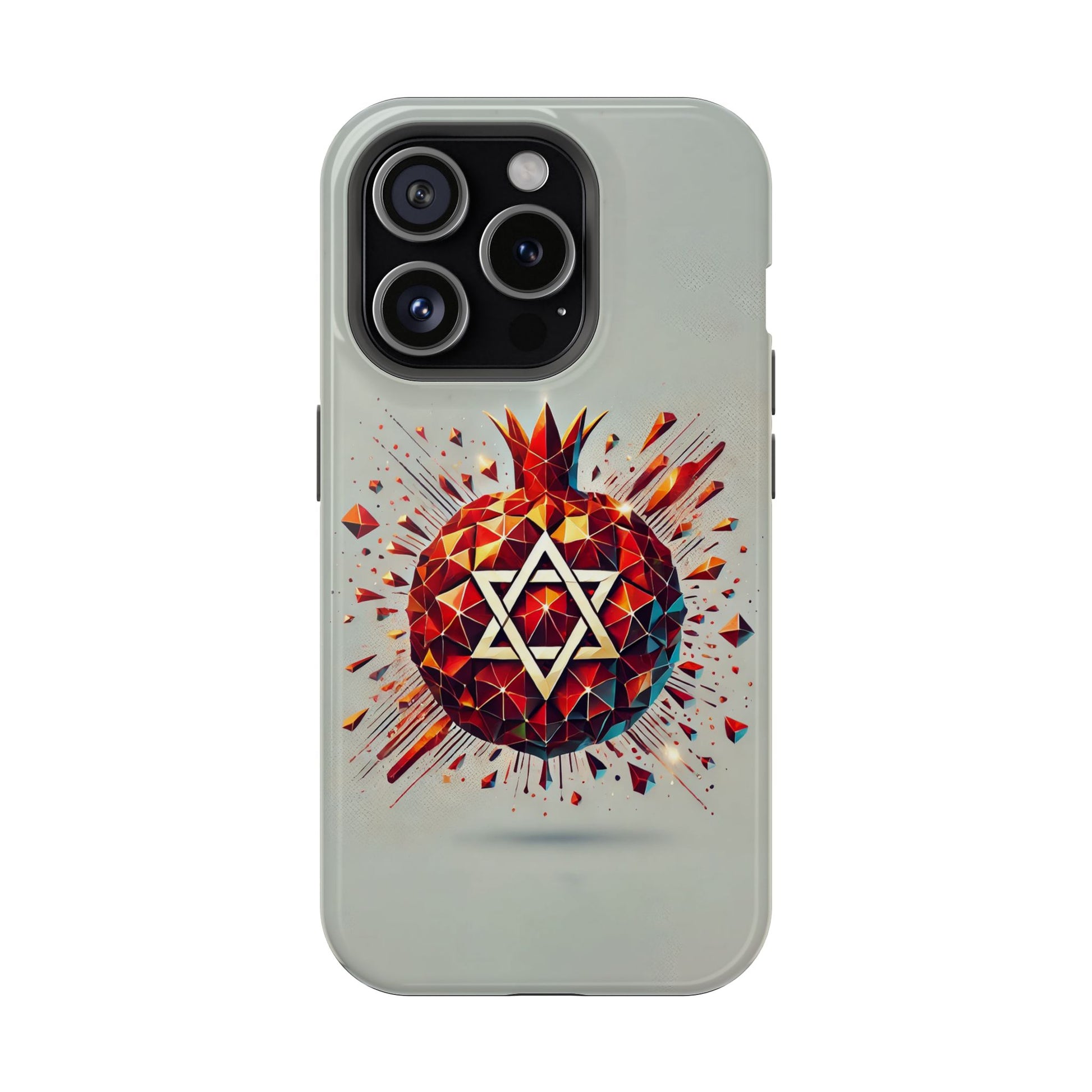 Pomegranate Star of David Magnetic Tough Cases - American Zionist