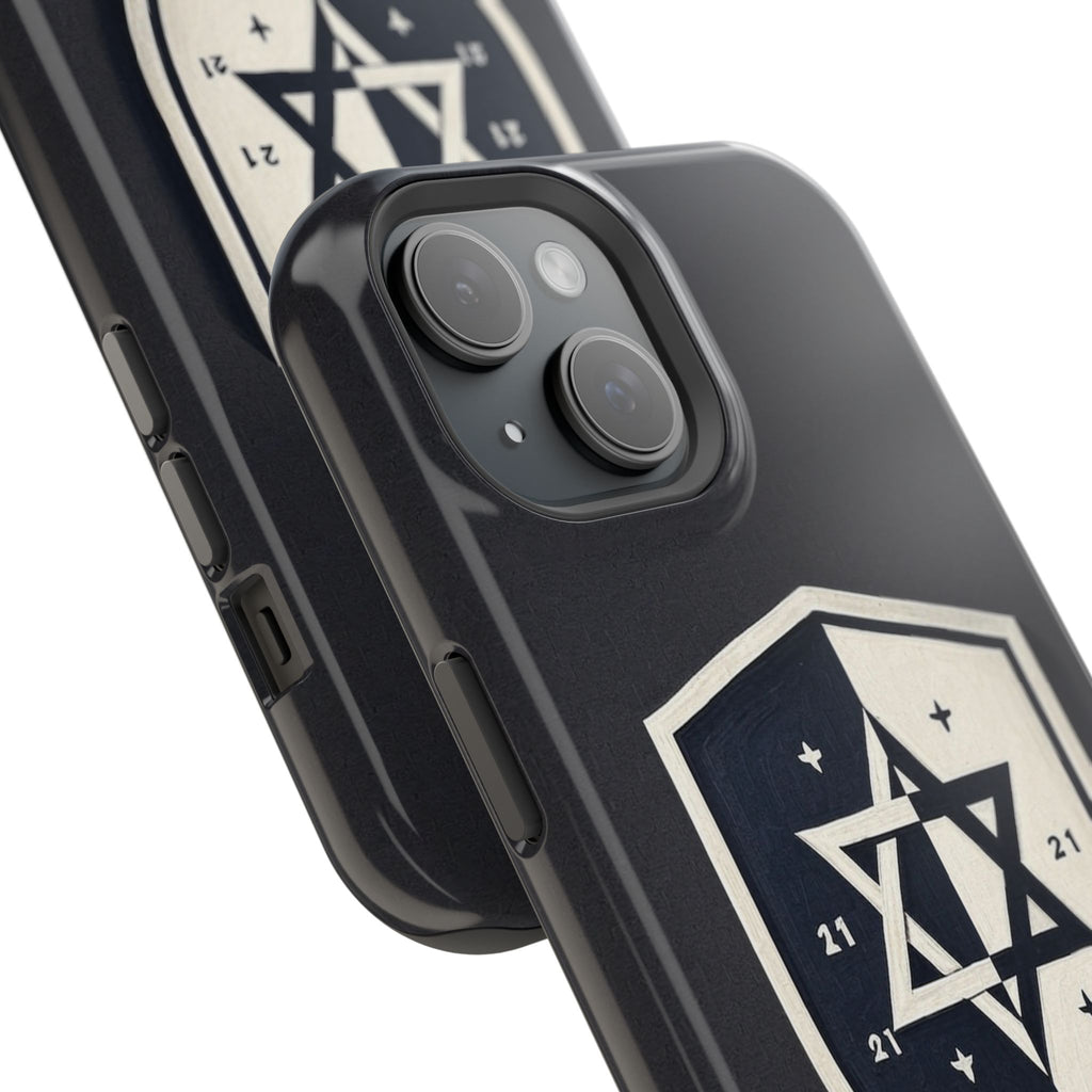 Black and White Shield Magnetic Tough Cases - American Zionist