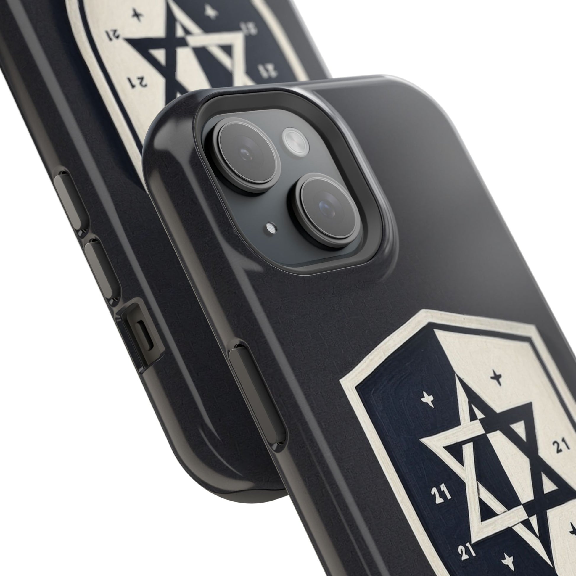 Black and White Shield Magnetic Tough Cases - American Zionist