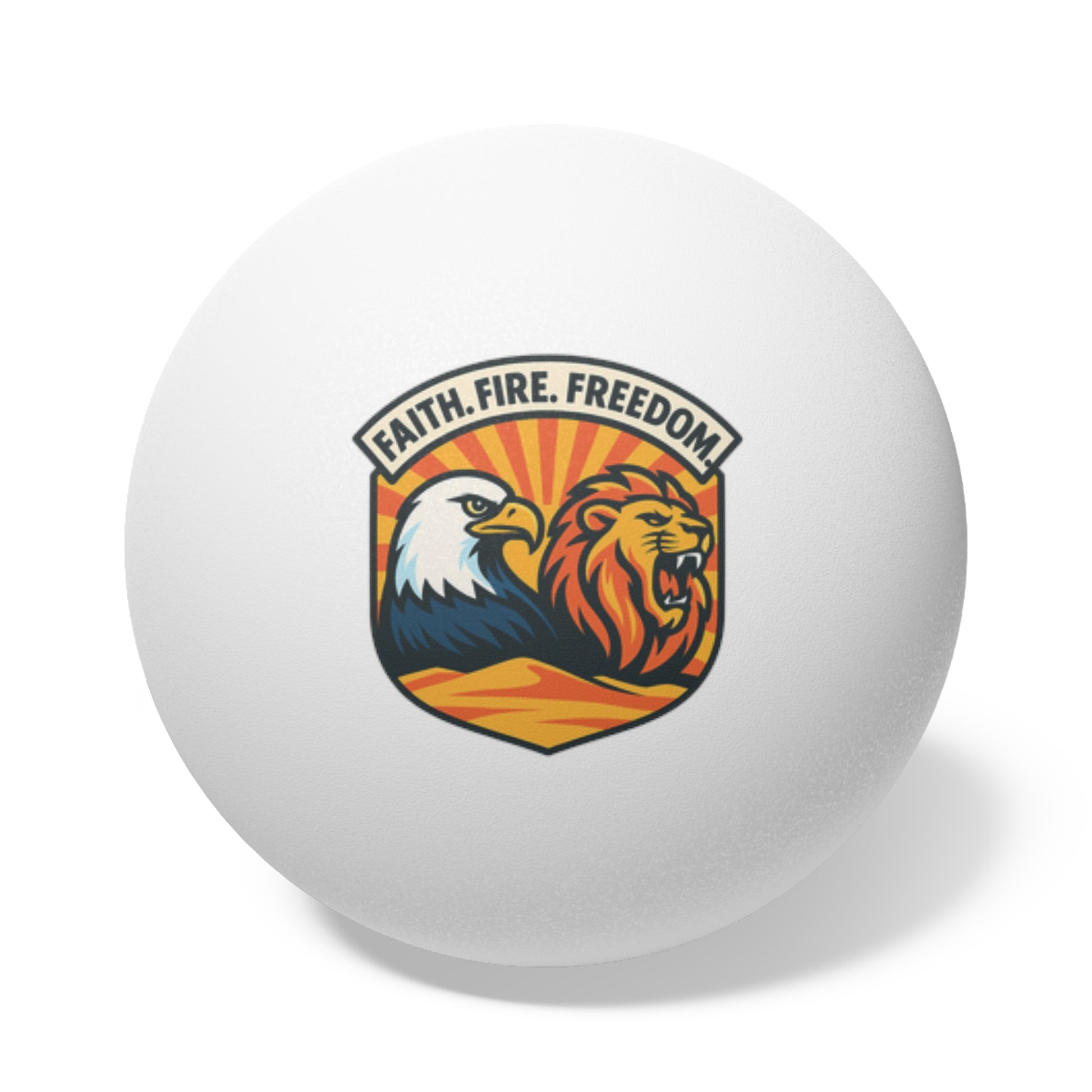 Lions Eagles Rise Ping Pong Balls, 6 pcs - American Zionist
