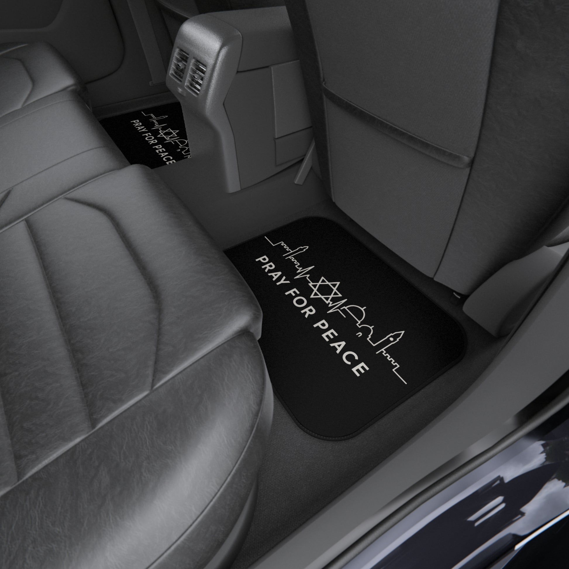 Pray For Peace Car Mats (2x Rear) - American Zionist