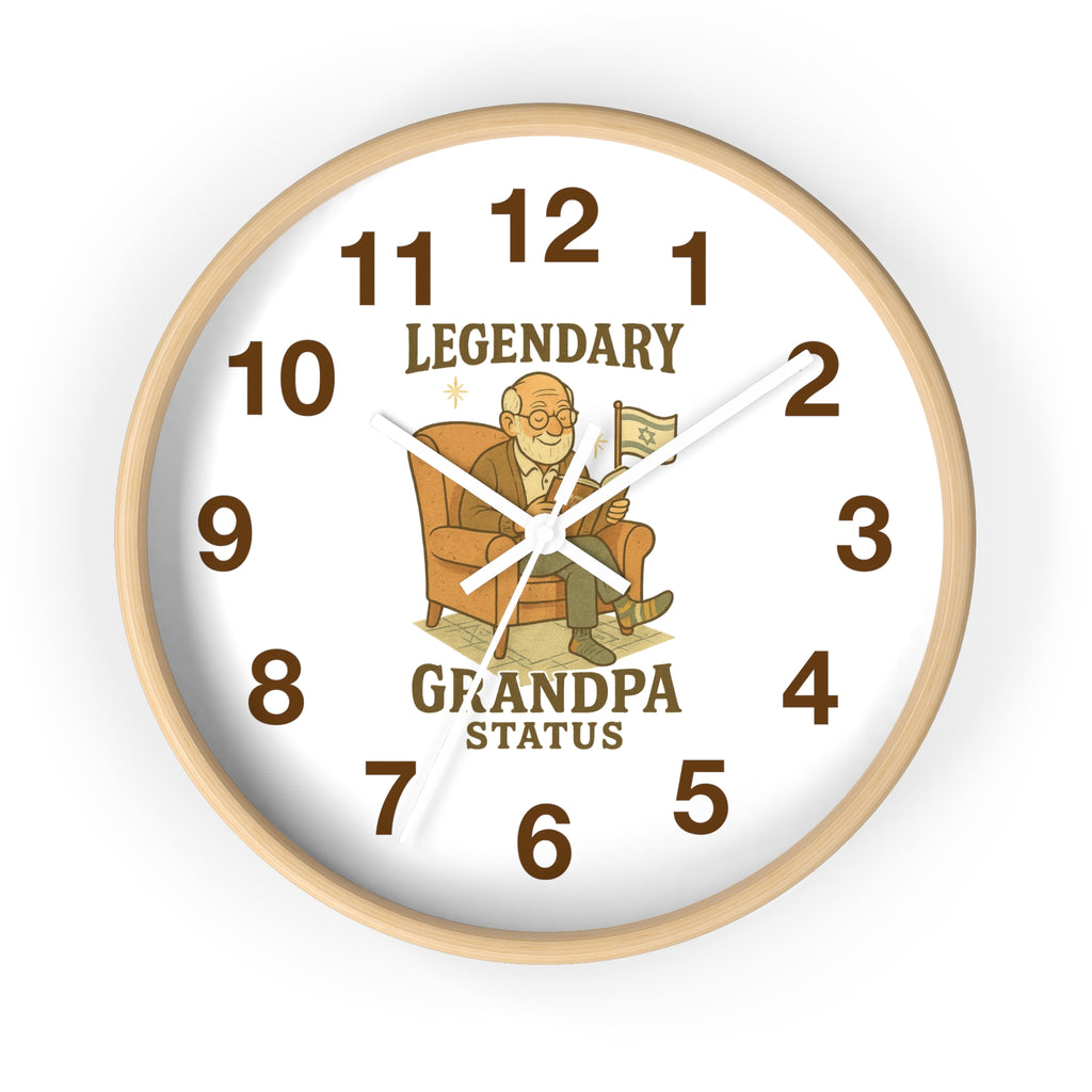 Legendary Grandpa Wall Clock - American Zionist