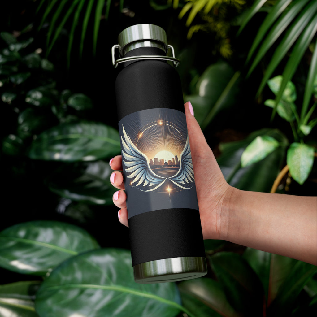 Sunset Wings Copper Vacuum Insulated Bottle, 22oz - American Zionist
