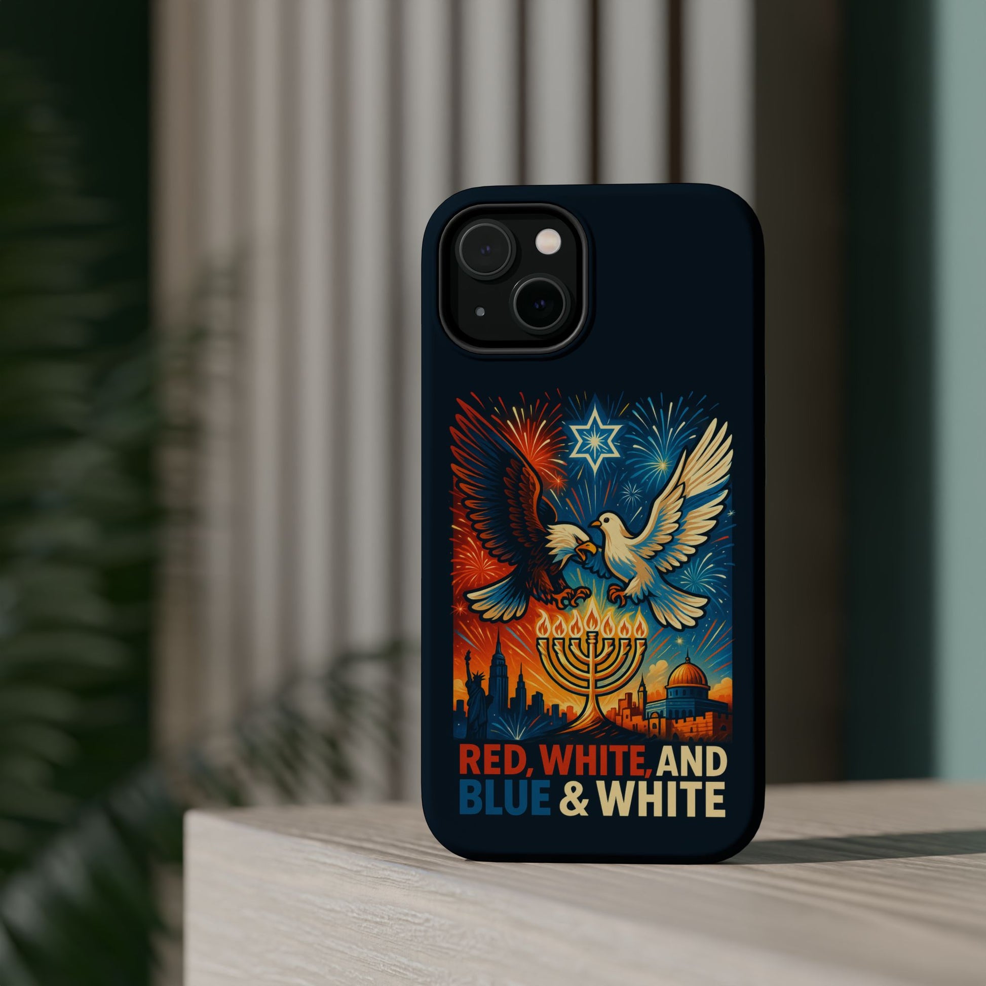 Red White And Blue Magnetic Tough Cases - American Zionist