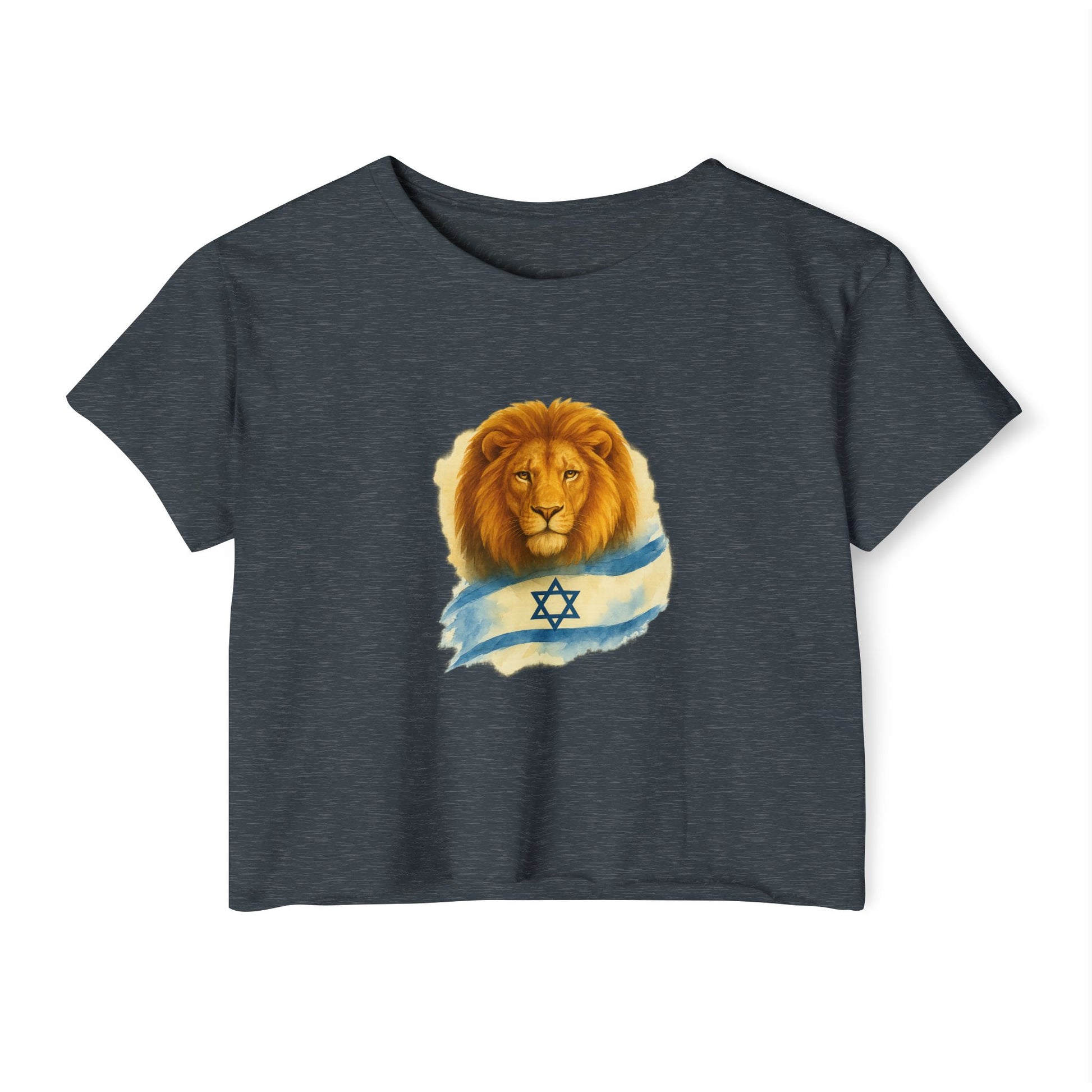 Lion Of Israel Women's Festival Crop Top - American Zionist