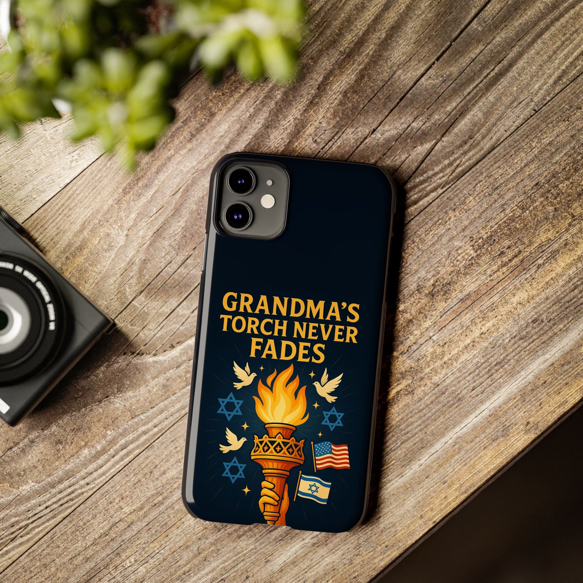Grandma Torch Never Fade Slim Phone Cases - American Zionist