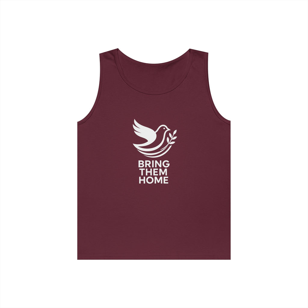 Dove Bring Them Home Unisex Heavy Cotton Tank Top - American Zionist