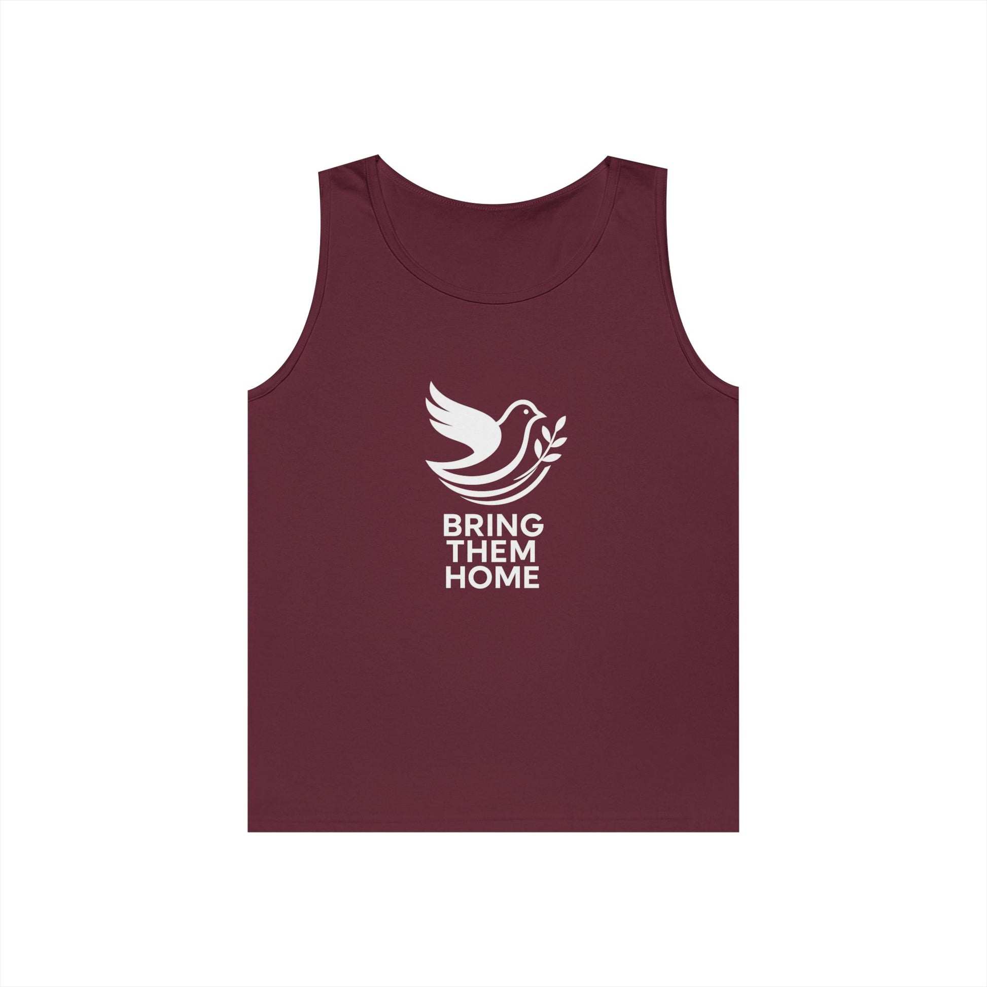 Dove Bring Them Home Unisex Heavy Cotton Tank Top - American Zionist