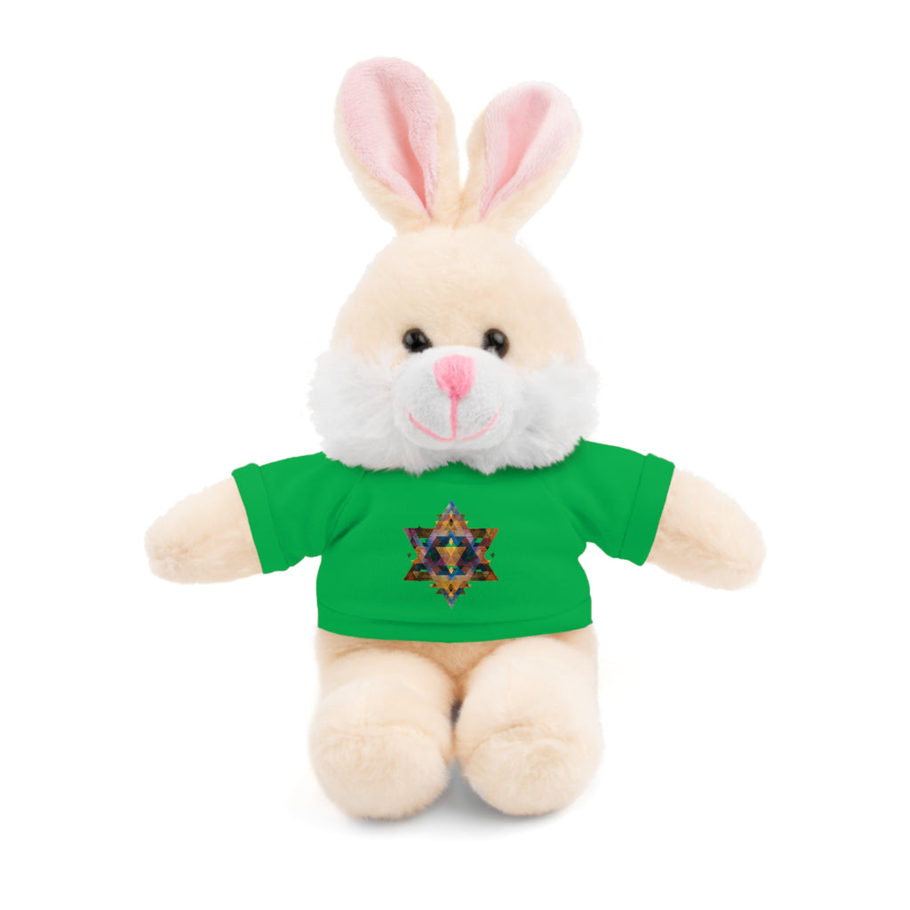 Star Of David Geometric Stuffed Animals with Tee - American Zionist