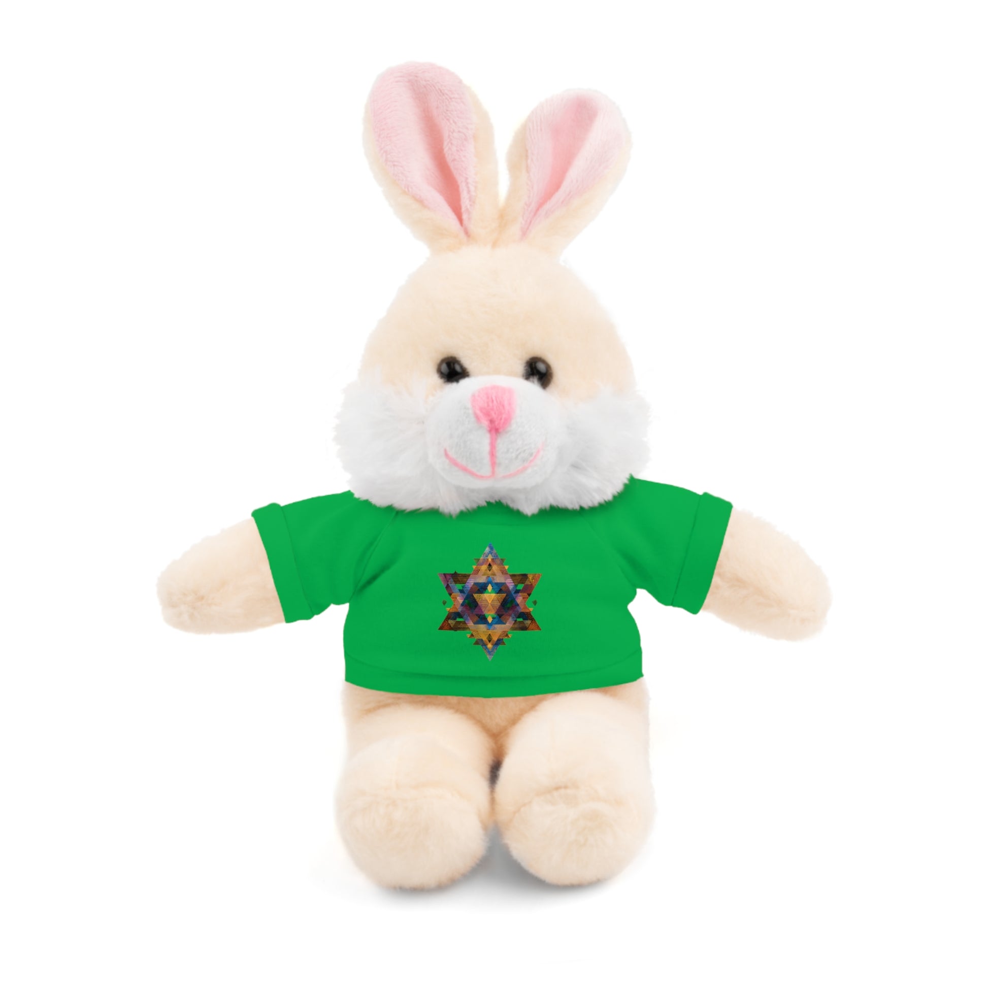 Star Of David Geometric Stuffed Animals with Tee - American Zionist