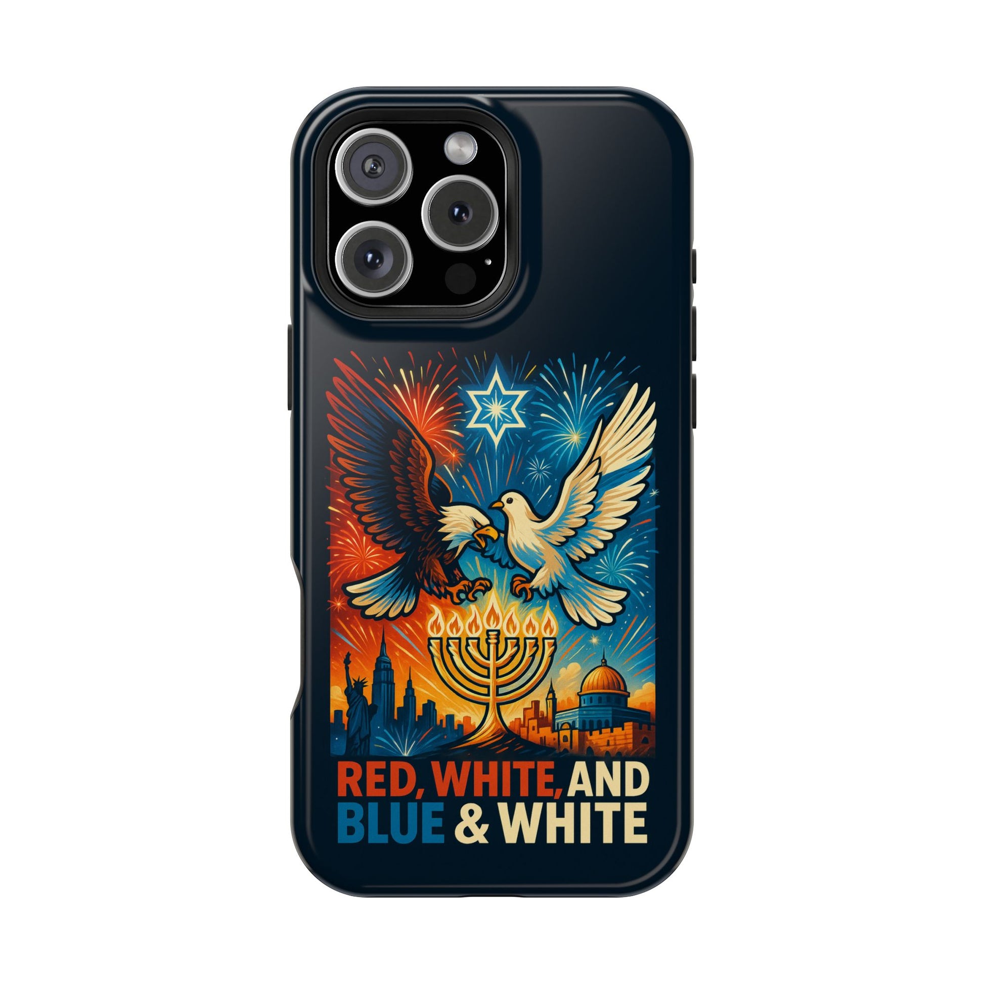 Red White And Blue Magnetic Tough Cases - American Zionist