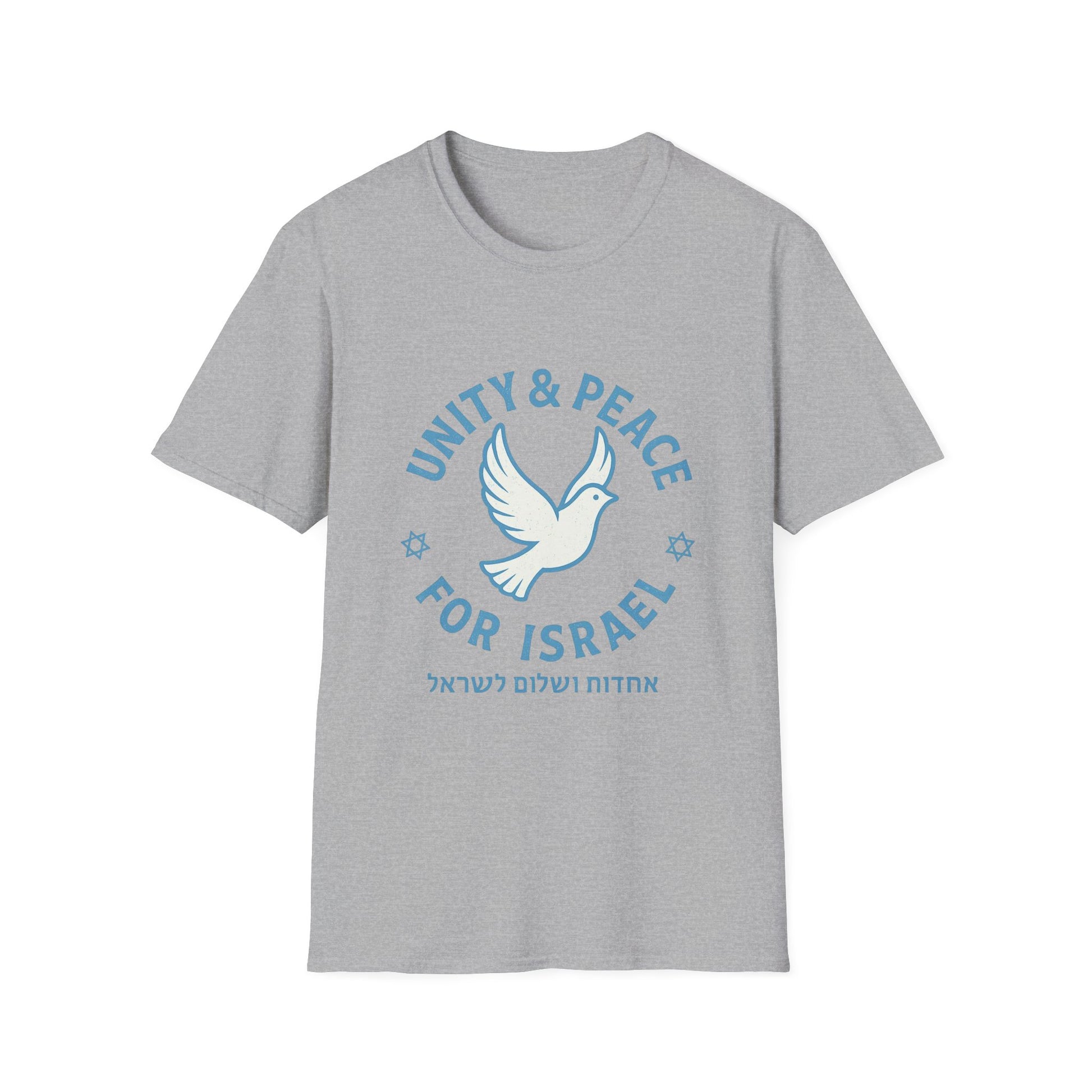 Unity Peace For Israel Unisex Softstyle T-Shirt - American Zionist